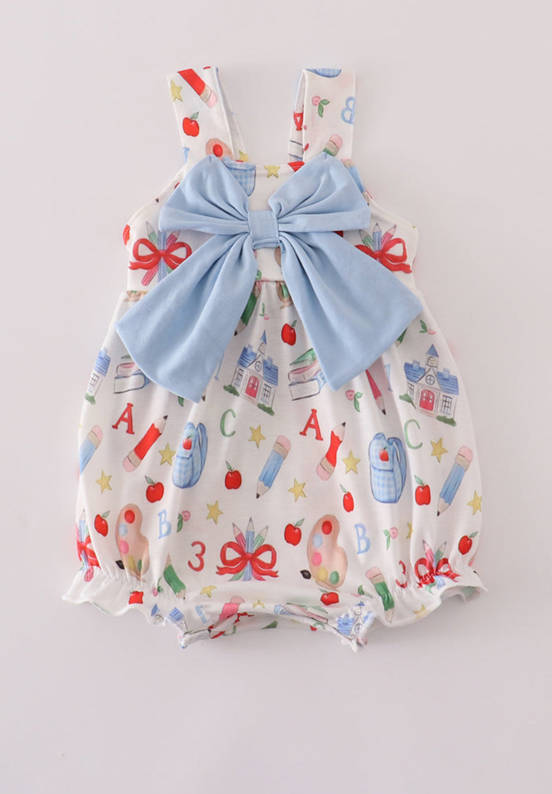 Blue Pencil Bow Girl’s Bubble