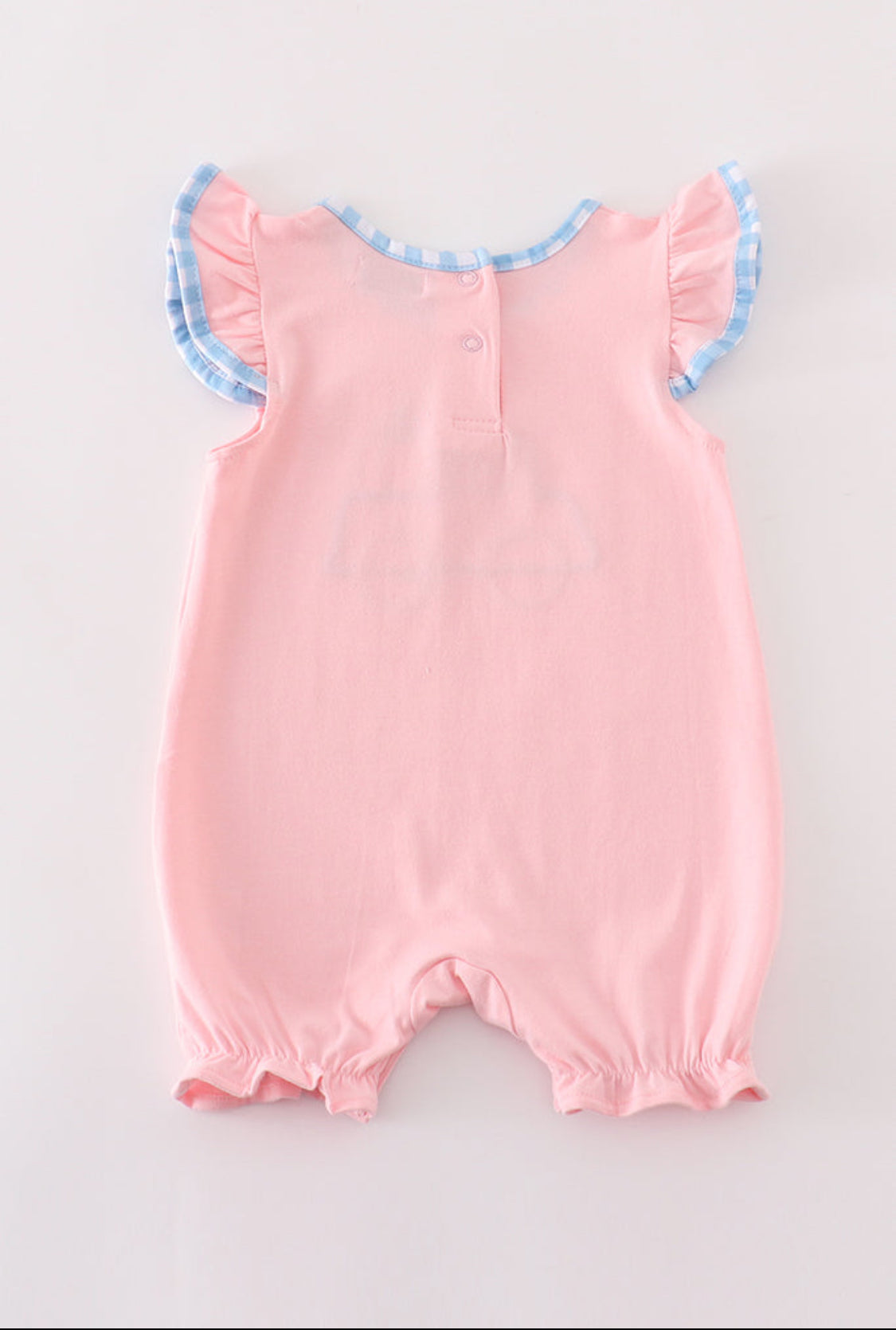 Pink Truck Pumpkin Embroidery Girl Romper