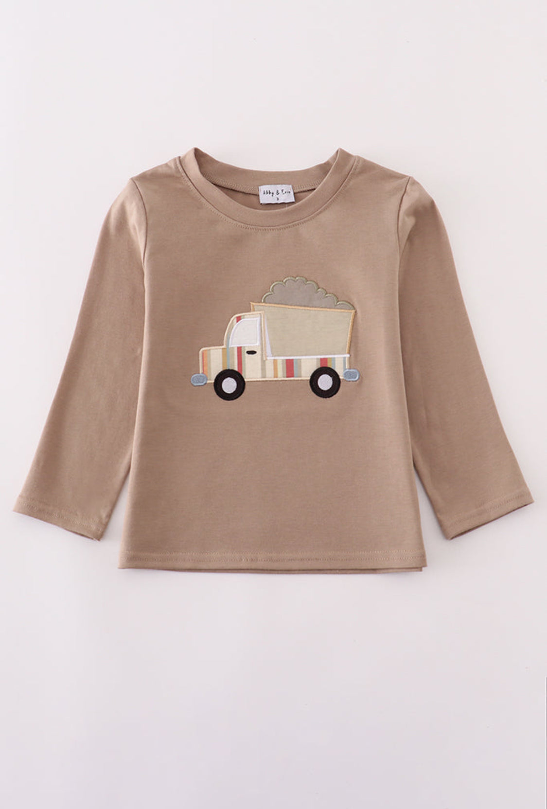 Khaki Vehicle Applique Boy’s Top