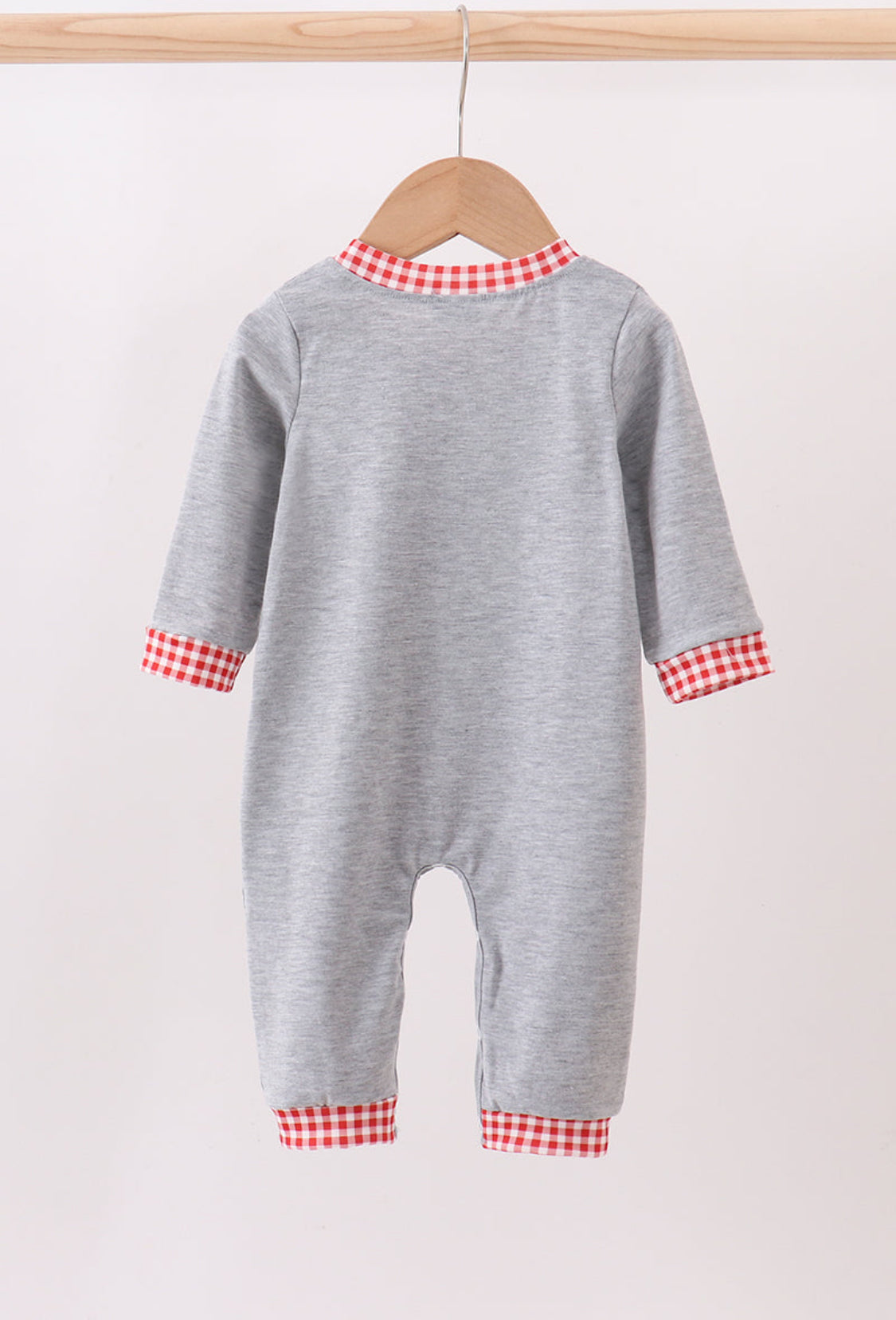 Gray Farm Appliqué Boy’s Romper