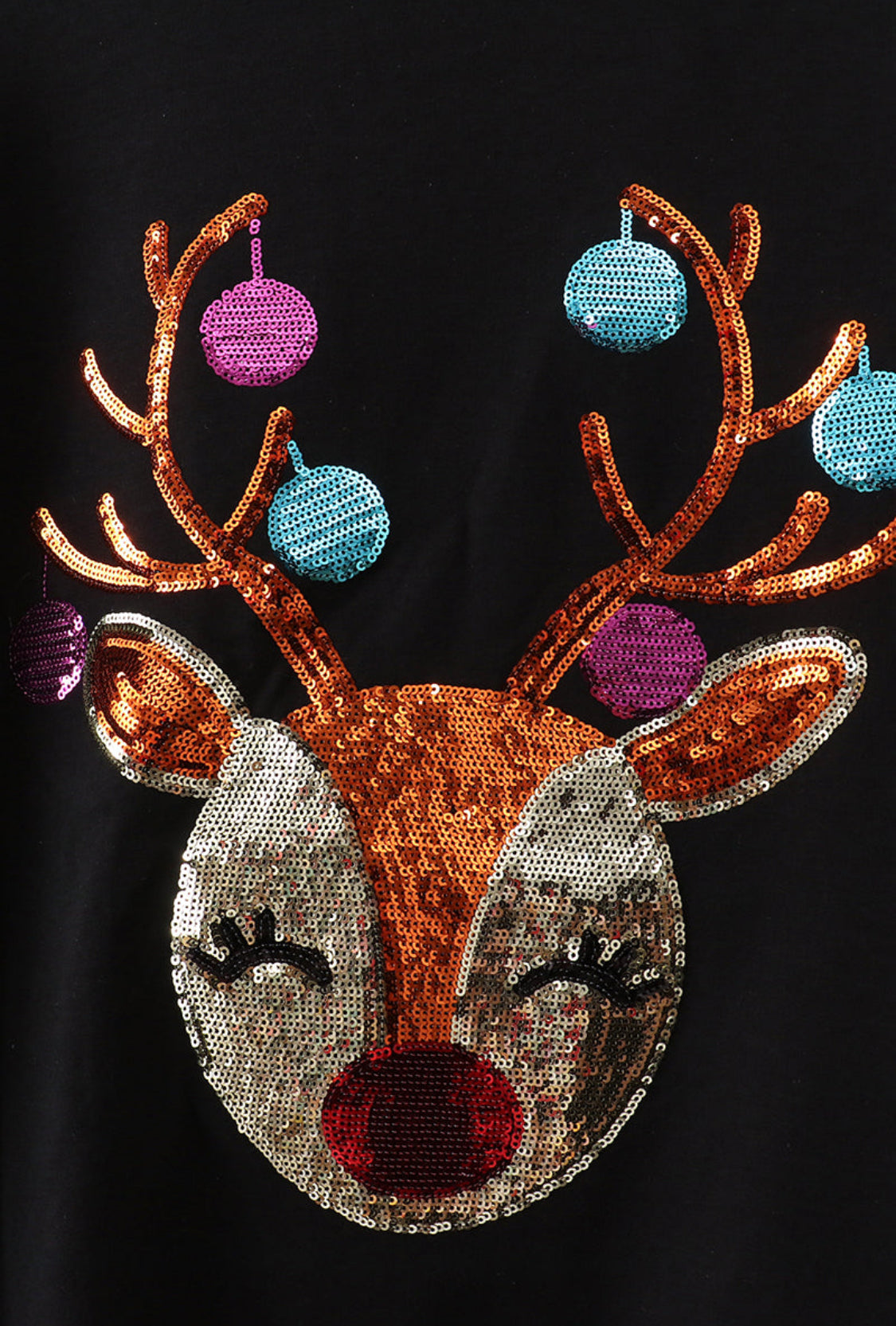MOMMY & ME!!!! Black Reindeer Mom & Me Fleece Sweatshirts