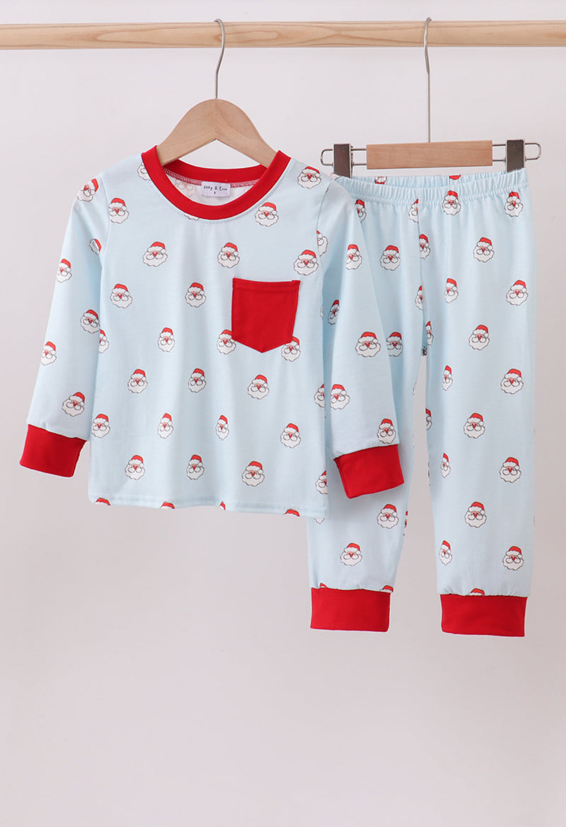 Christmas Santa Claus Print Boy’s Pajamas Pants Set