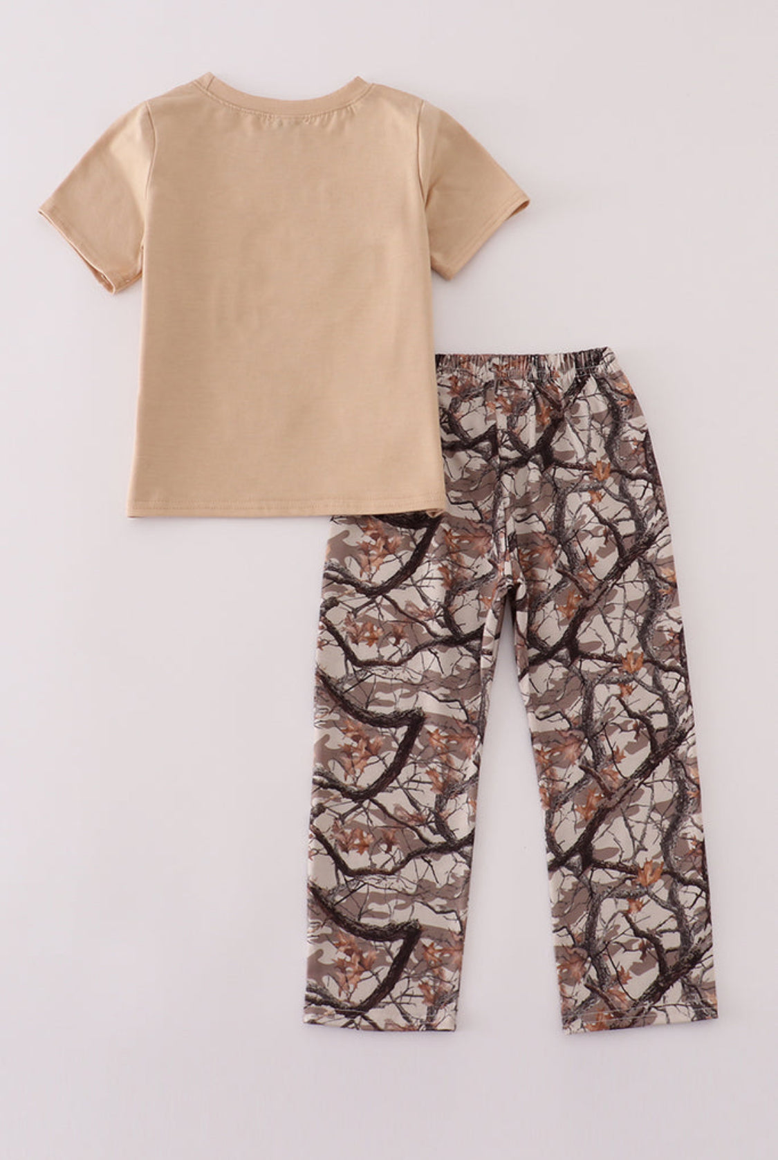 Hunting Dog Deer Duck Embroidery Boy’s Pants Set