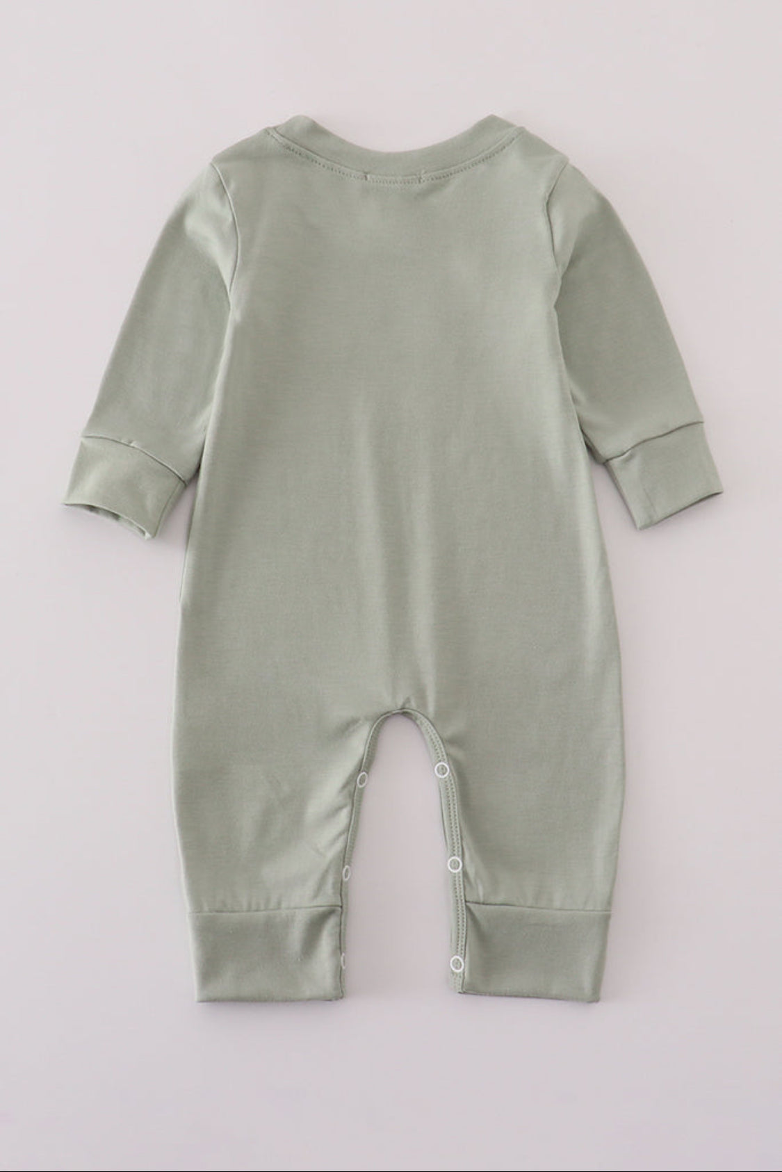 Sage Camouflage Turkey Applique Boy’s Romper