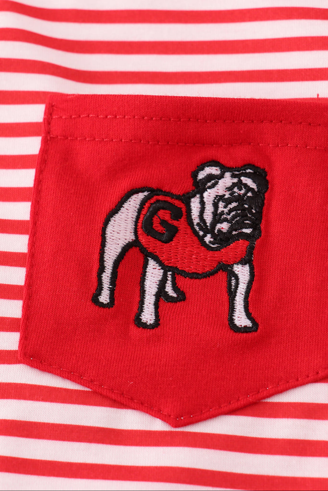 Georgia Embroidery Stripe UNISEX Top