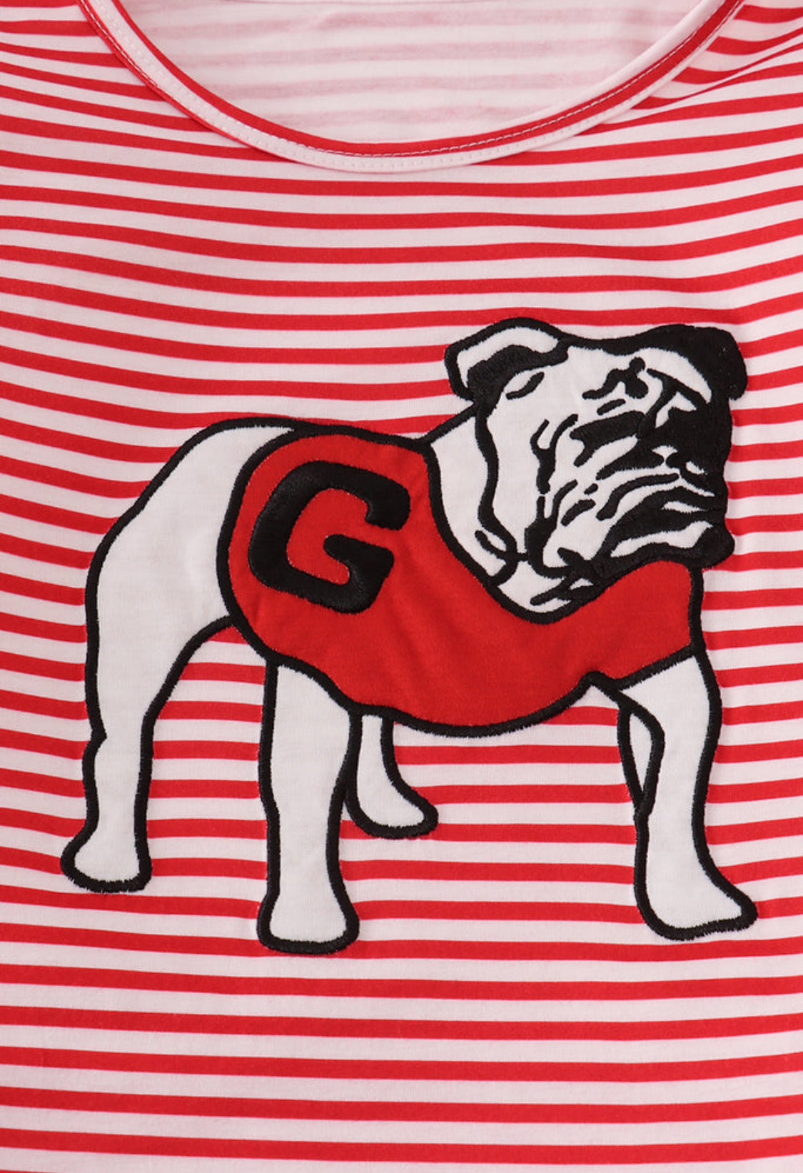 Georgia Embroidery Stripe Skort Set