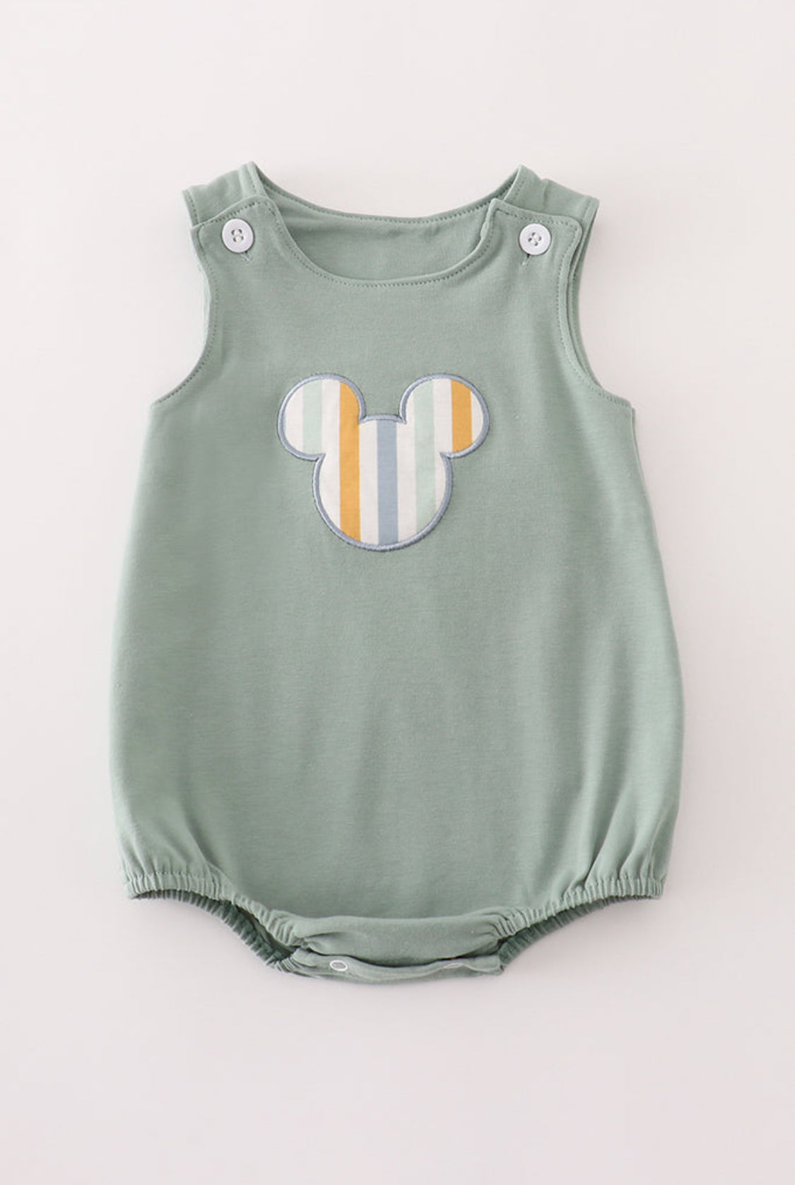 Green Character Appliqué Boy’s Bubble