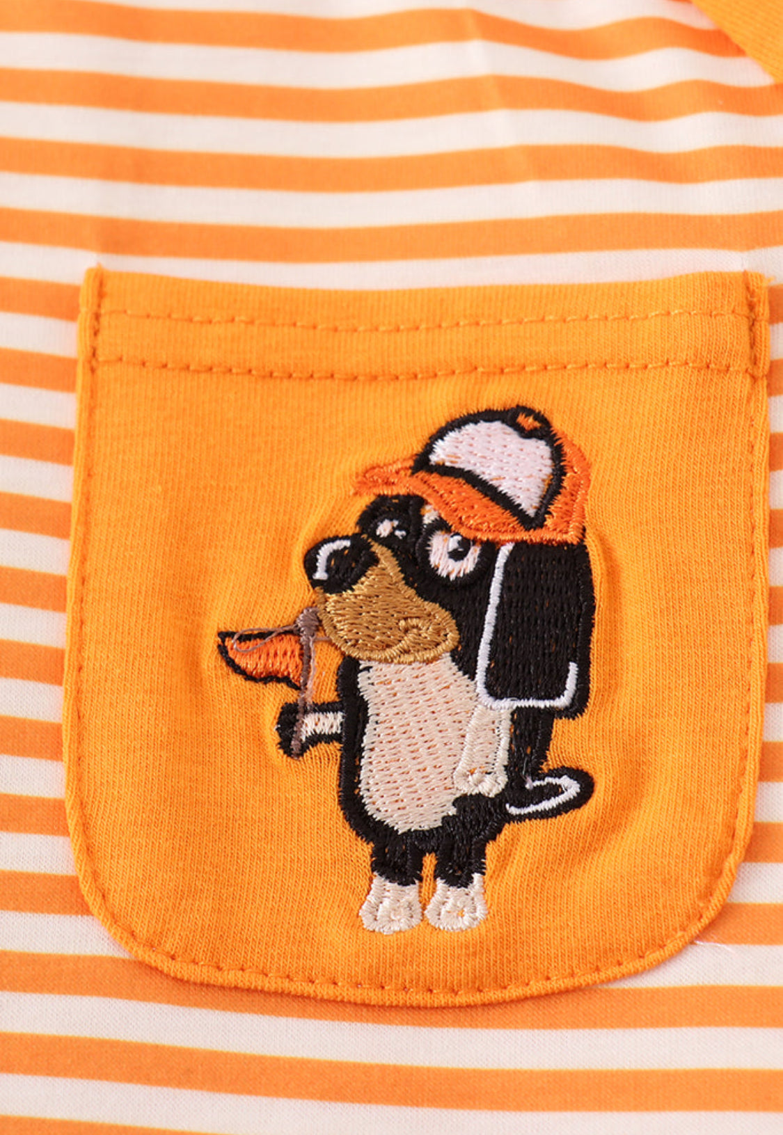 Orange Tennessee Go Vols Appliqué Stripe Unisex Top