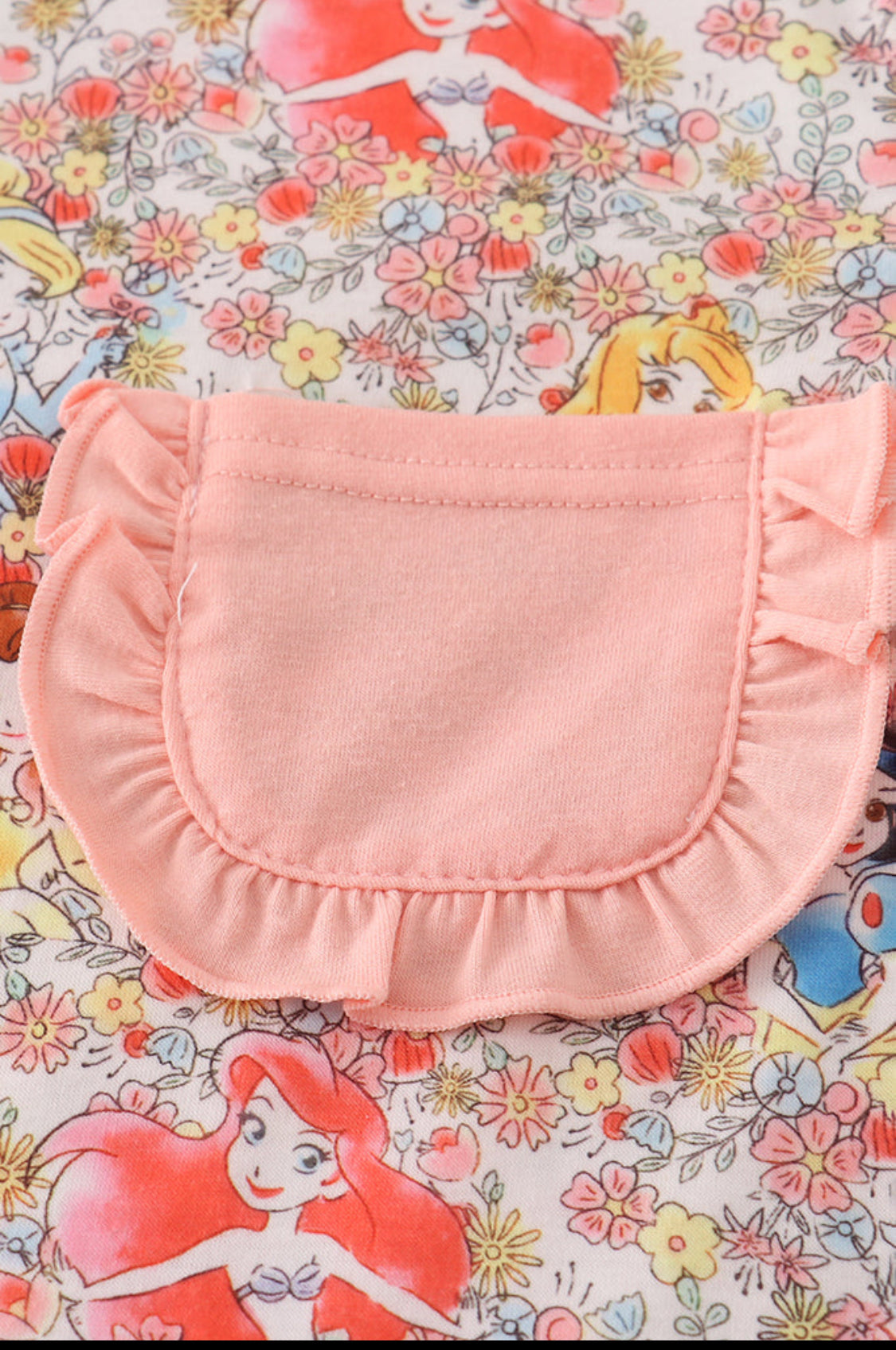 Princess Floral Print Girl’s Pajamas Set