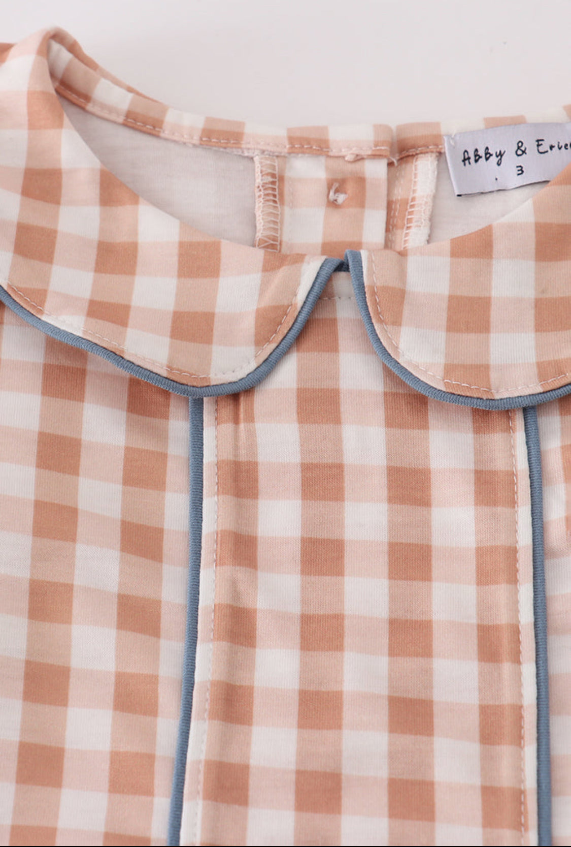 Orange Gingham Boy’s Pants Set