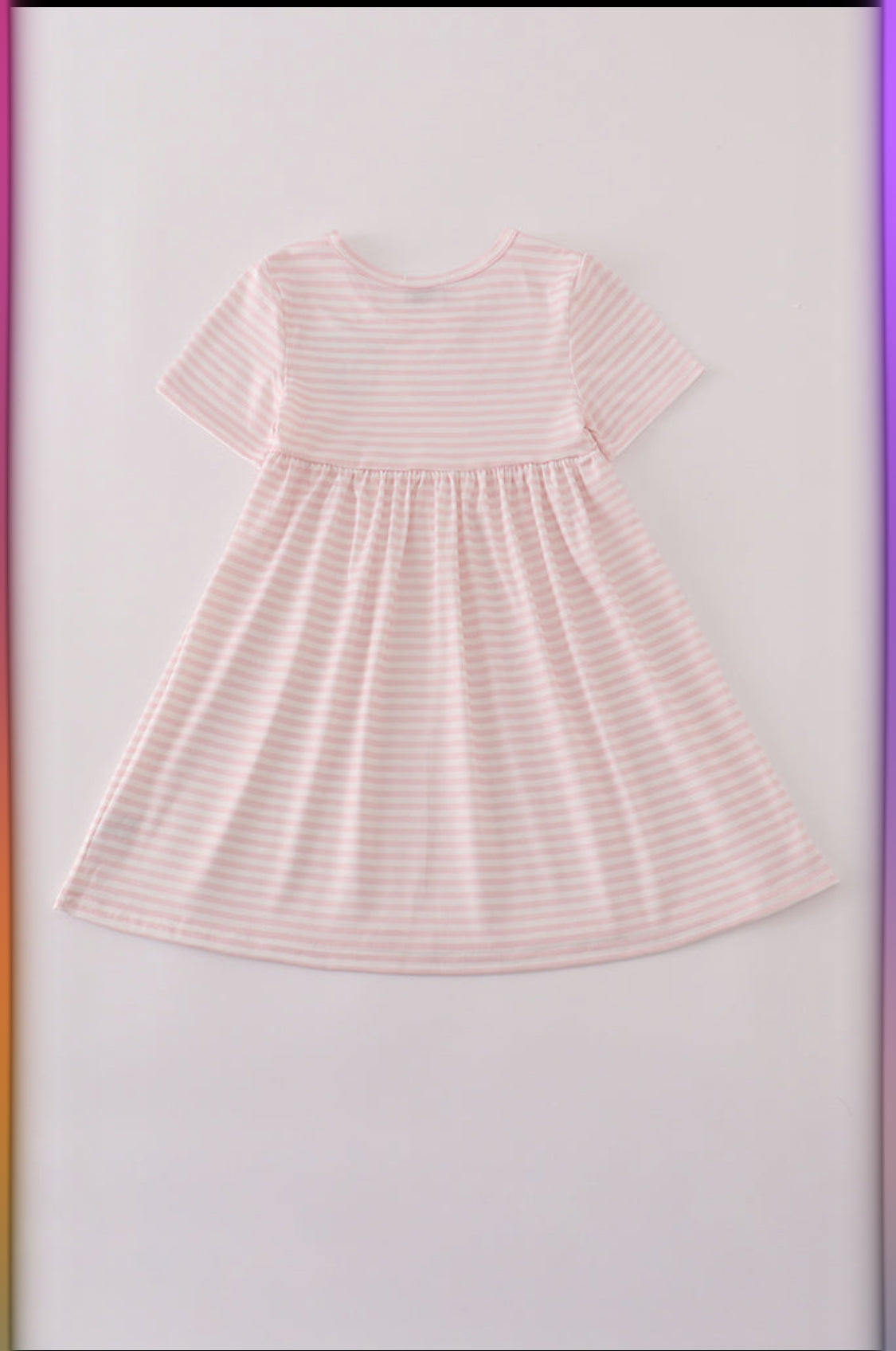 Scarecrow Embroidery Stripe Dress