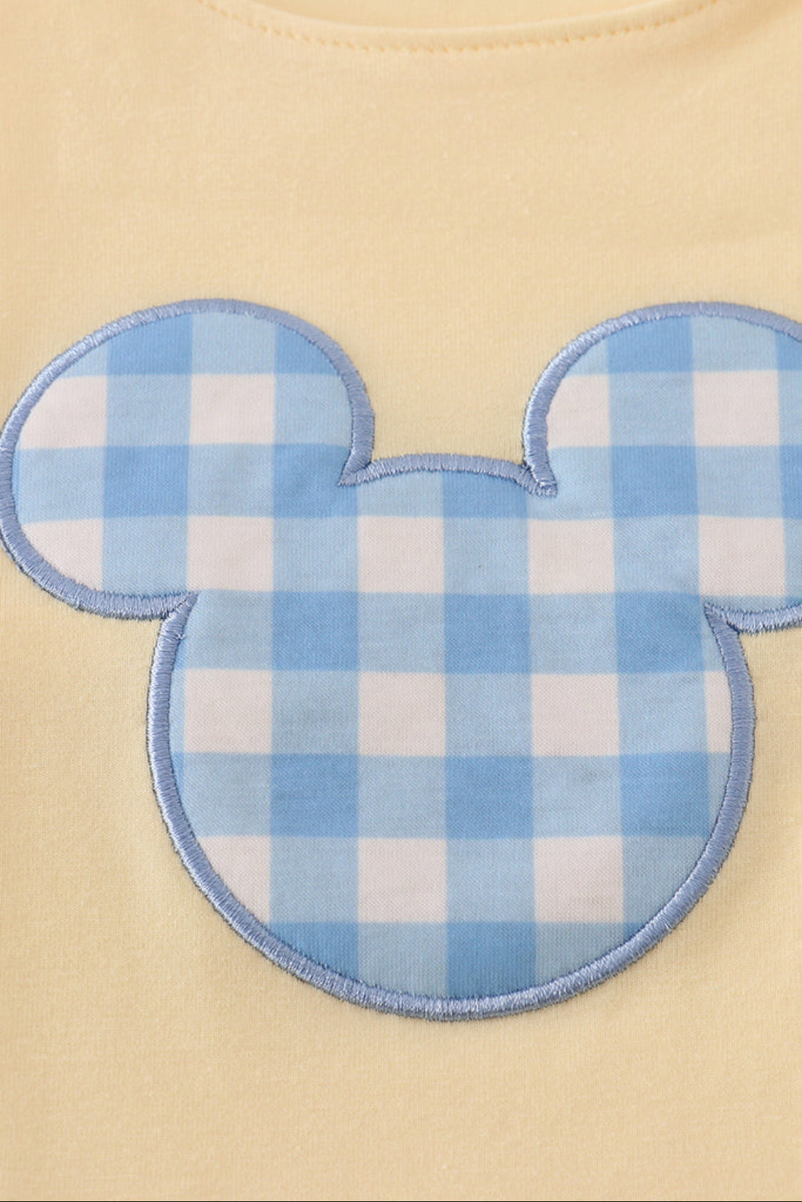 Yellow Character Appliqué Boy’s Bubble