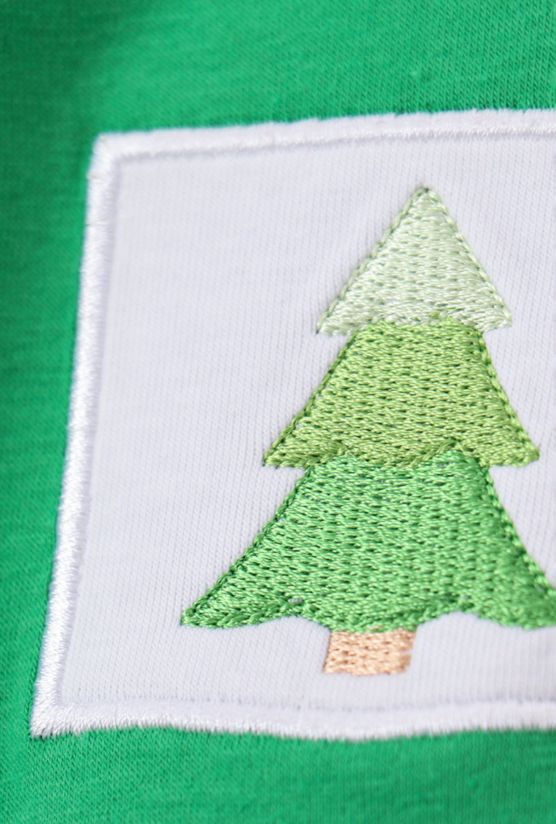 Forest Christmas Tree Embroidery Boy’s Bubble