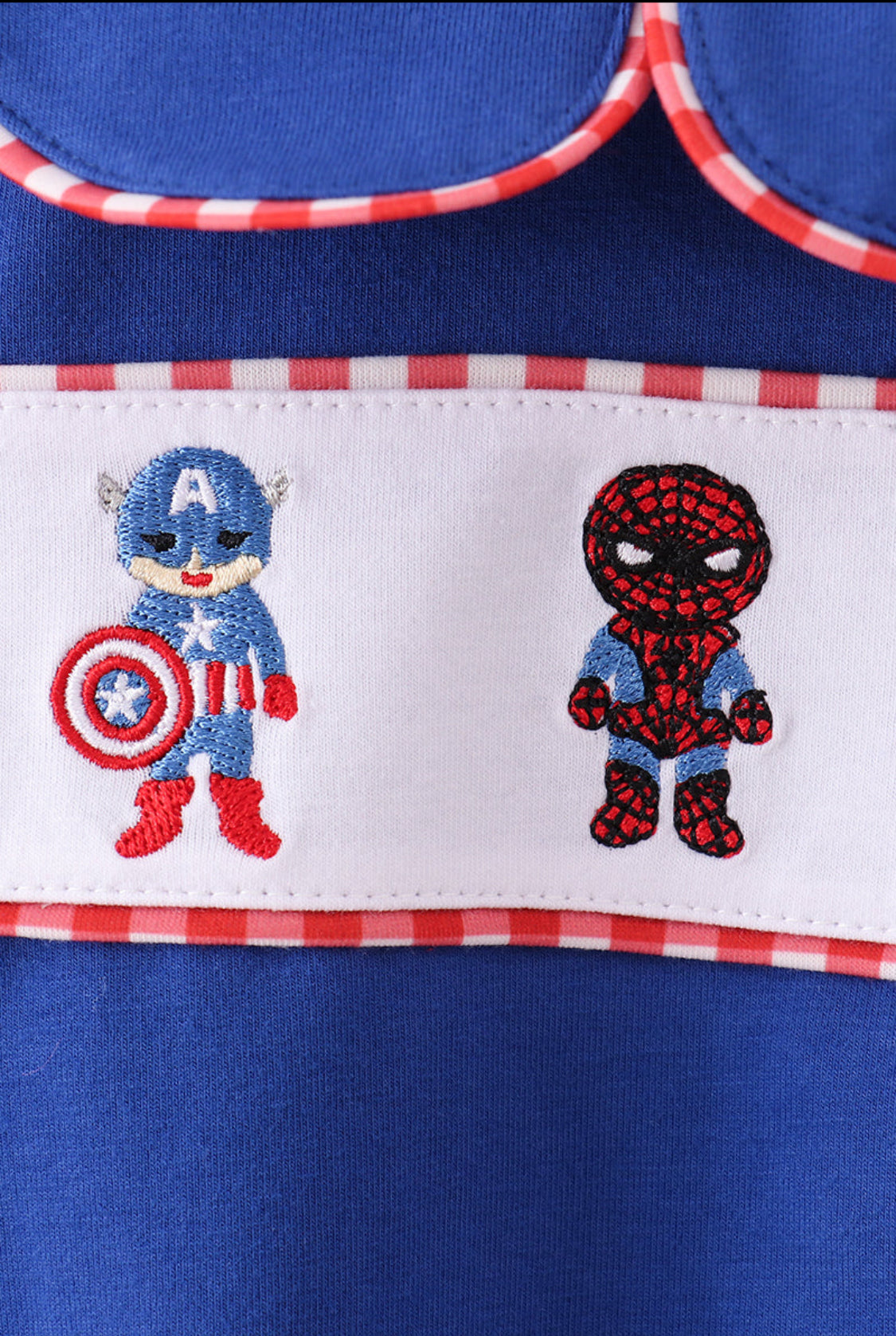 Blue Character Embroidery Bubble
