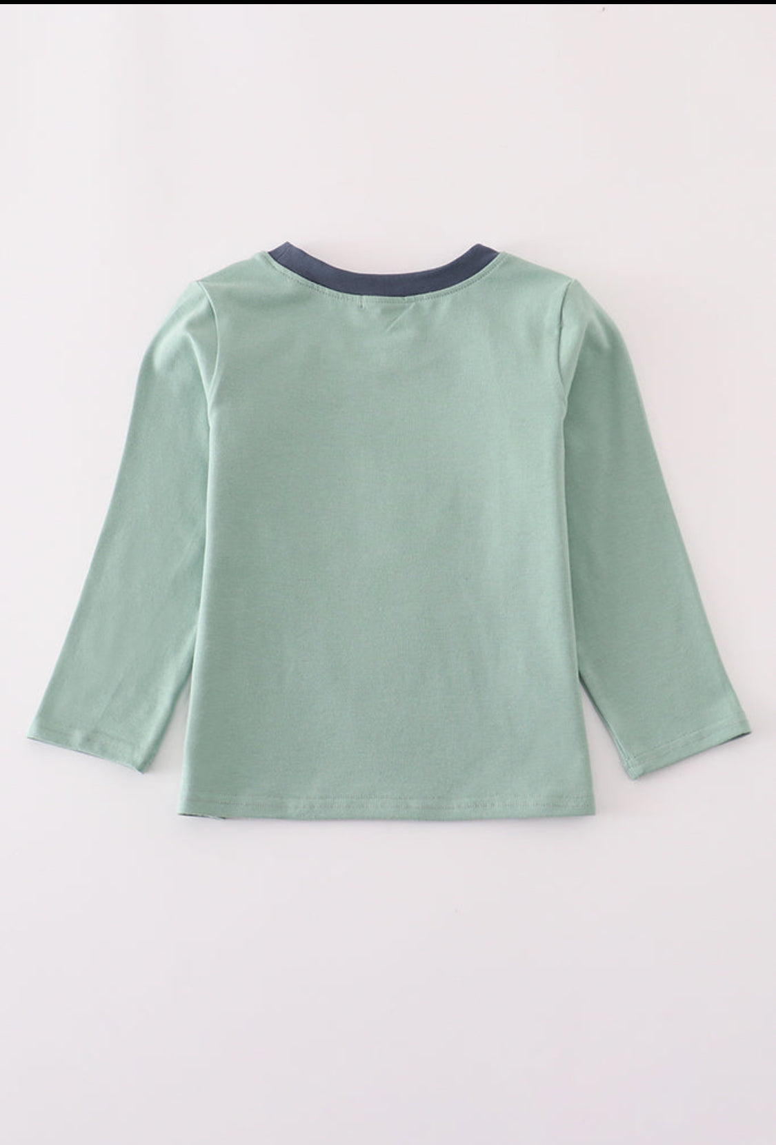 Blue Excavator Appliqué Boy’s Top
