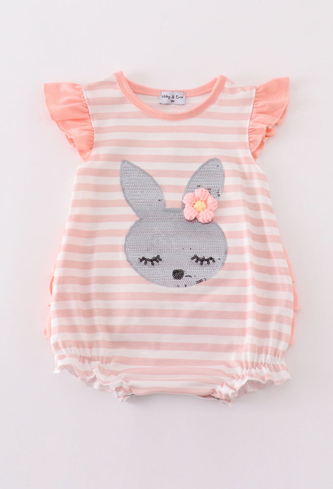 Pink Easter Bunny Sequin Girl’s Bubble