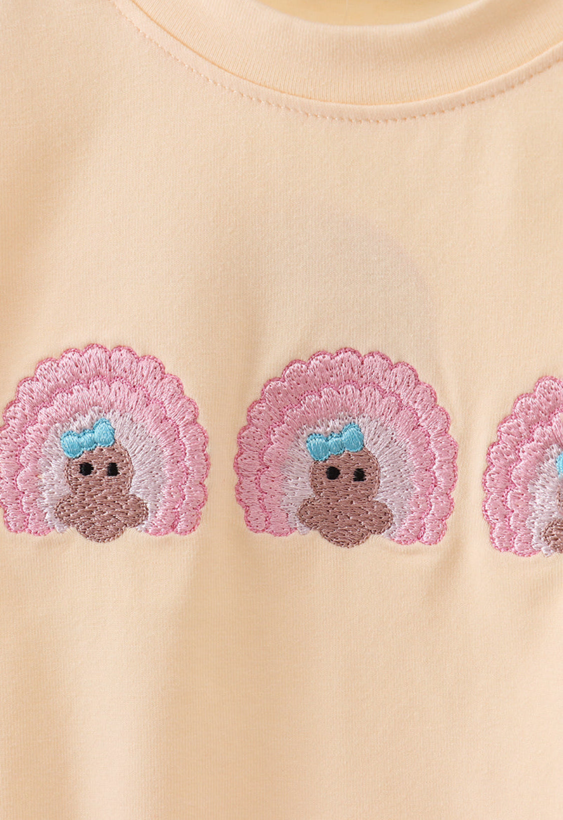 Beige Turkey Embroidery Girl’s Bubble