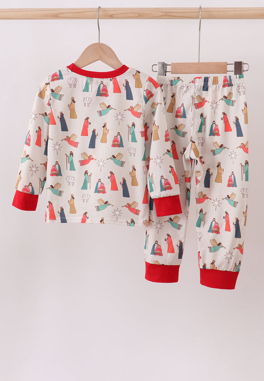 Nativity Print Boy’s Pajamas Set