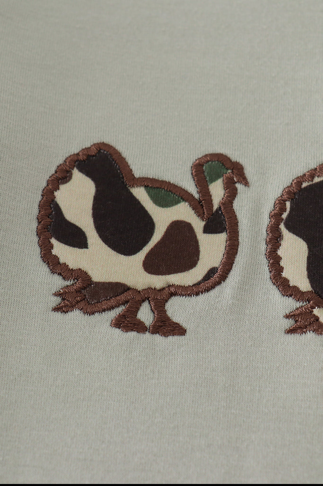 Sage Camouflage Turkey Applique Girl’s Bloomer Set