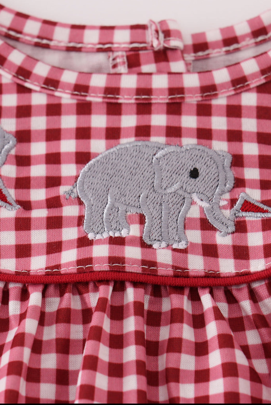 Alabama Roll Tide Elephant Embroidery Girl’s Bloomer Set