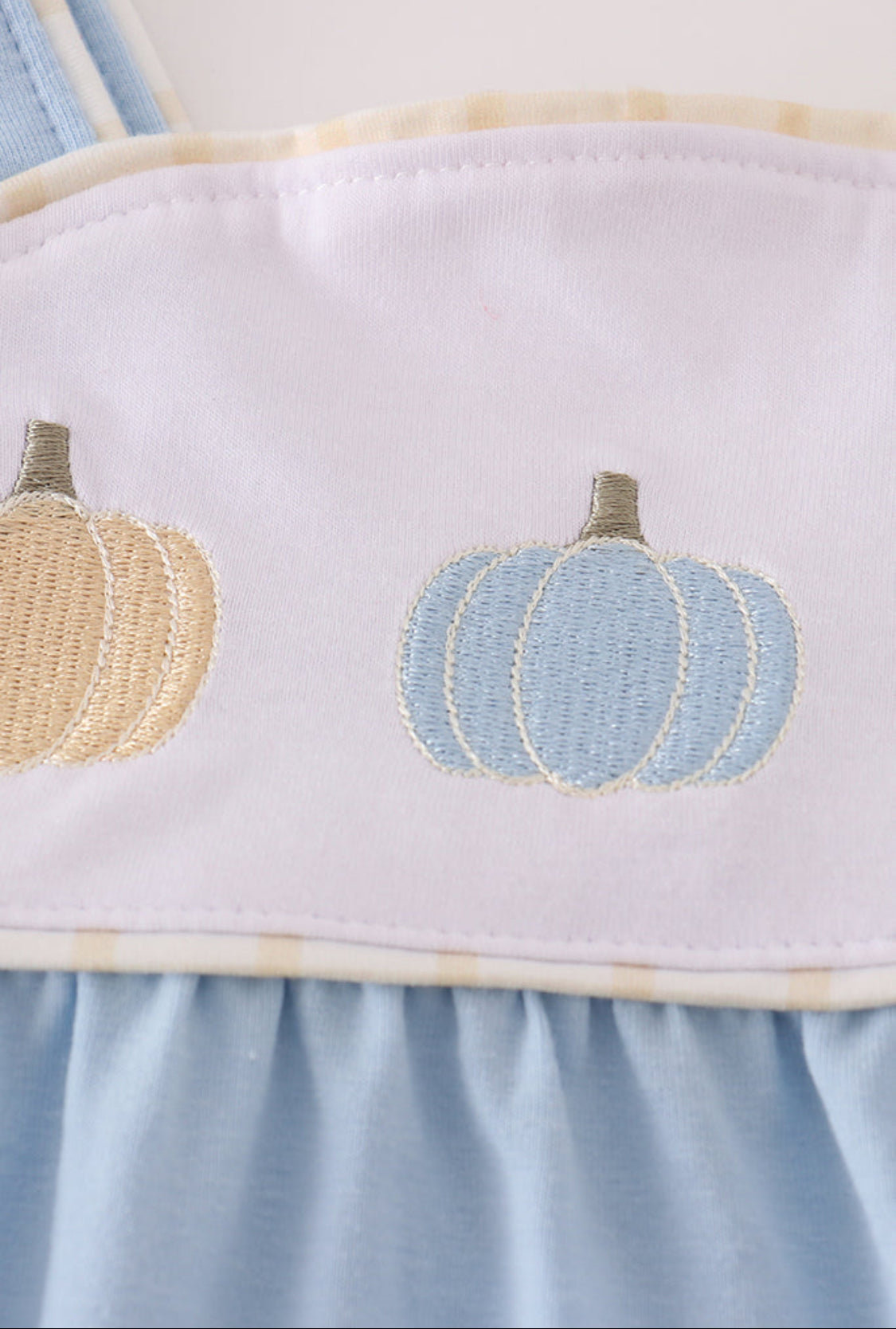 Blue Embroidery Unisex Bubble