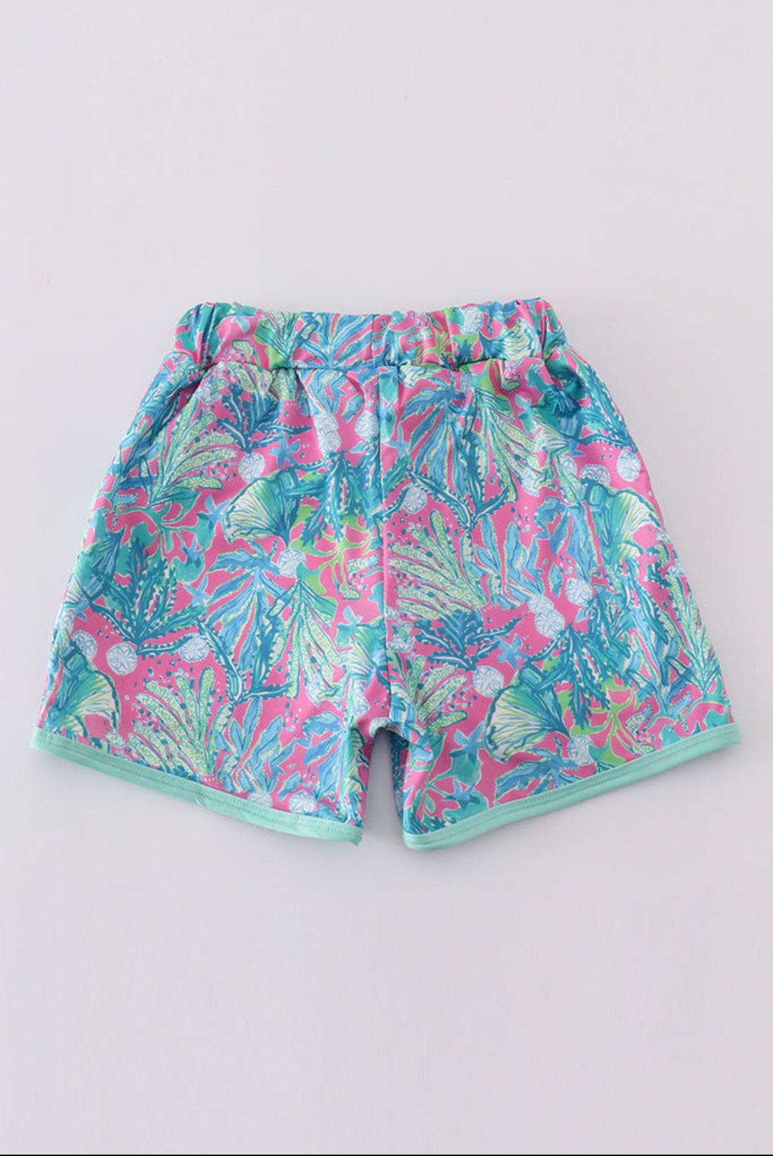 Green Jungle Bloom Boy’s Shorts/Swim Trunks