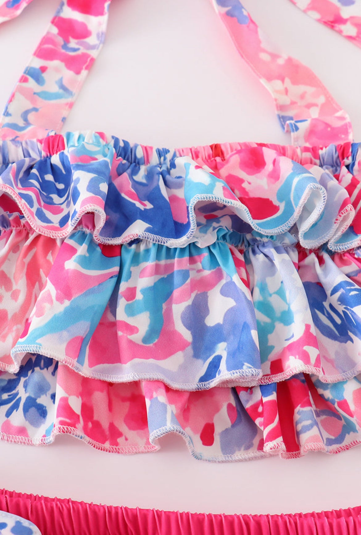 Pink Paradise Reef Print 2pc Girl’s Swimsuit