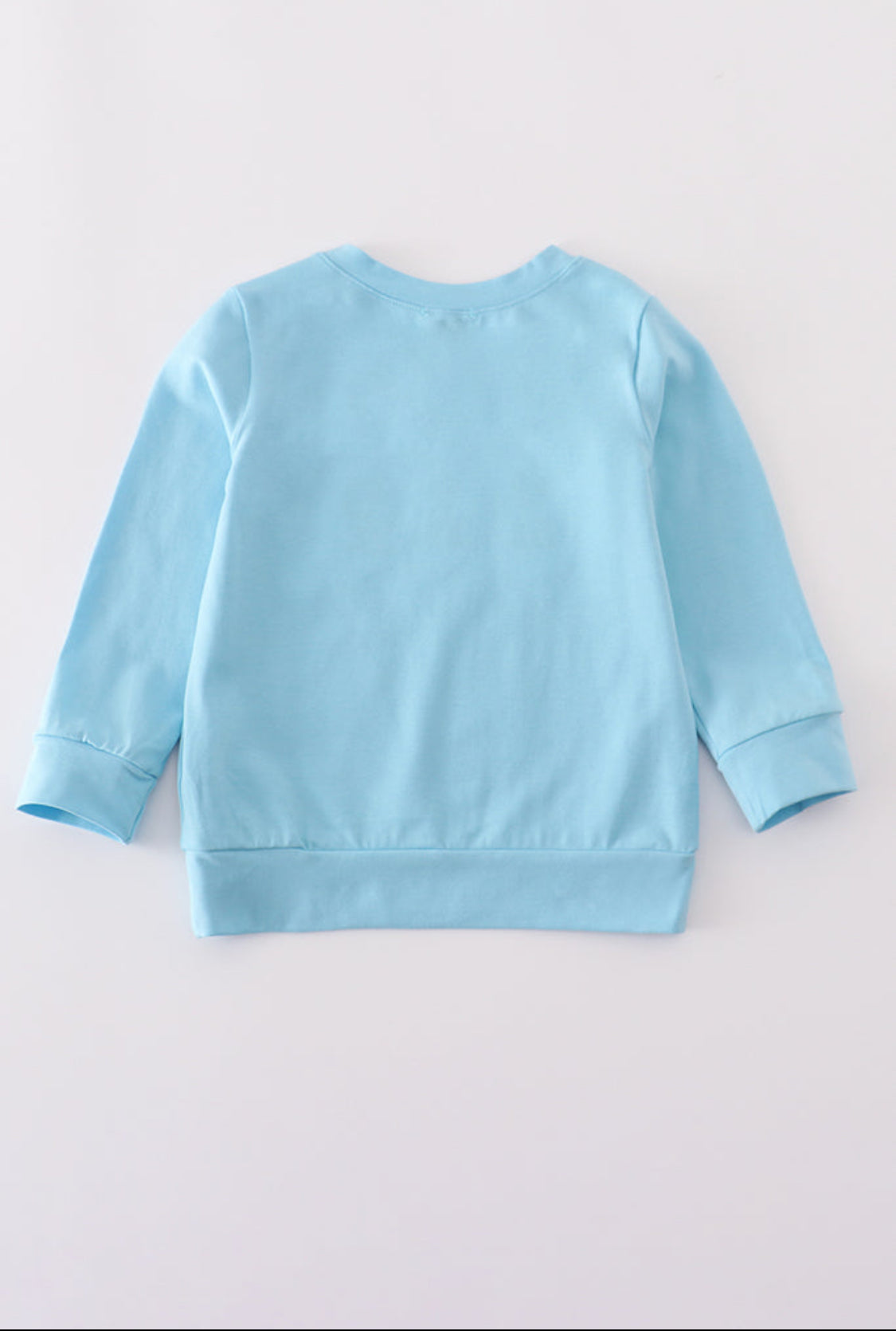 Blue Ghost Pumpkin Embroidery Boy’s Top