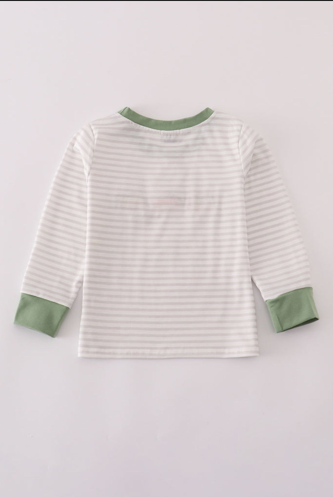 Sage Fish French Knot Stripe Boy’s Top