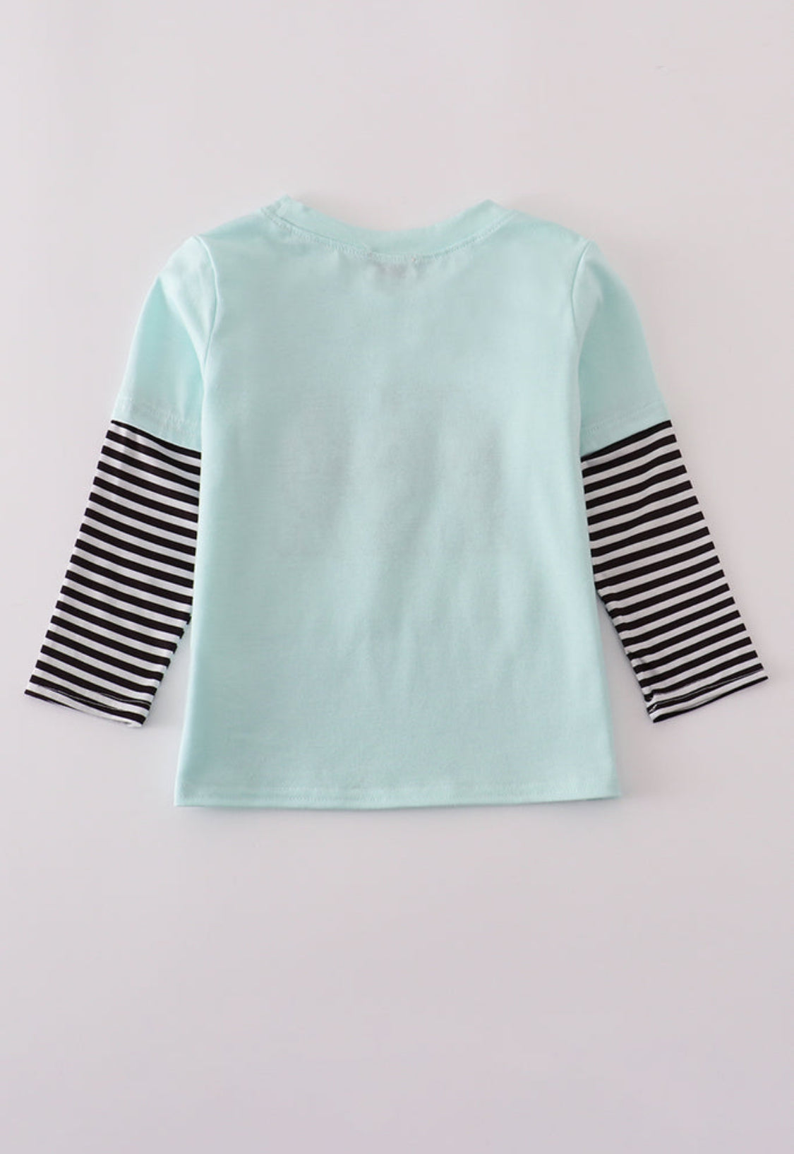 Blue GOING TO THE ZOO Embroidery Top