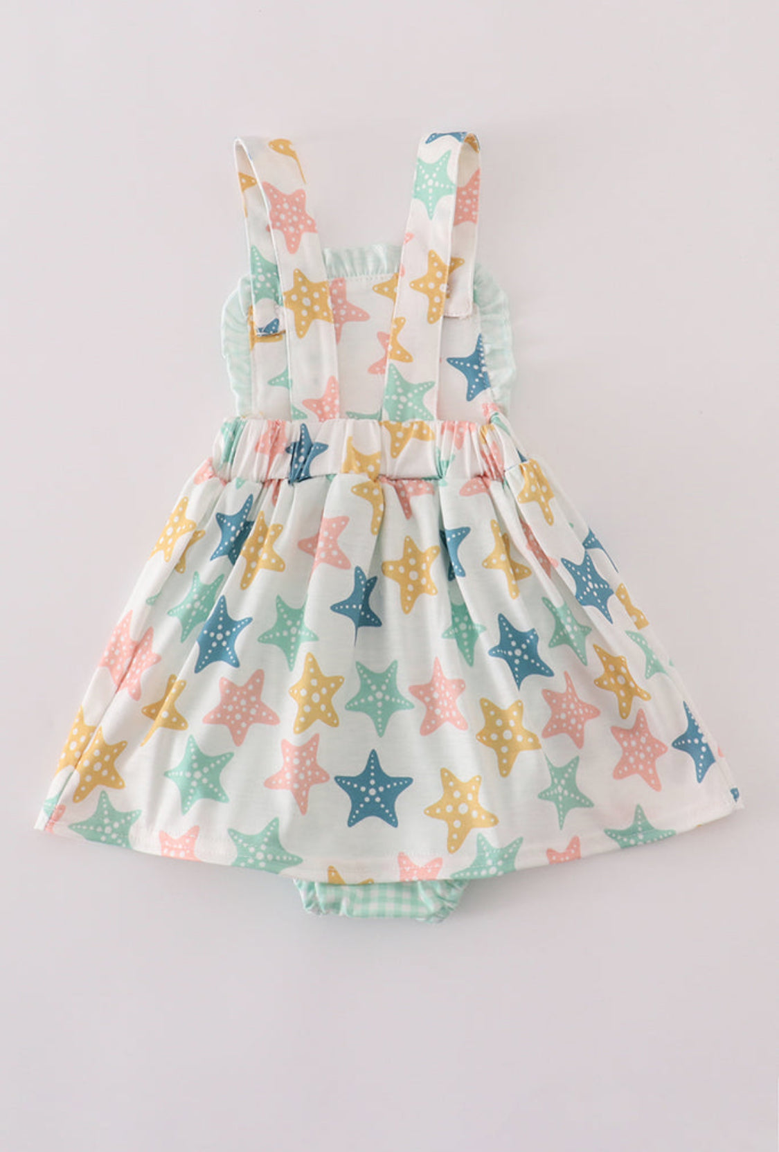Blue Seashell Bow Ruffle Girl’s Bubble
