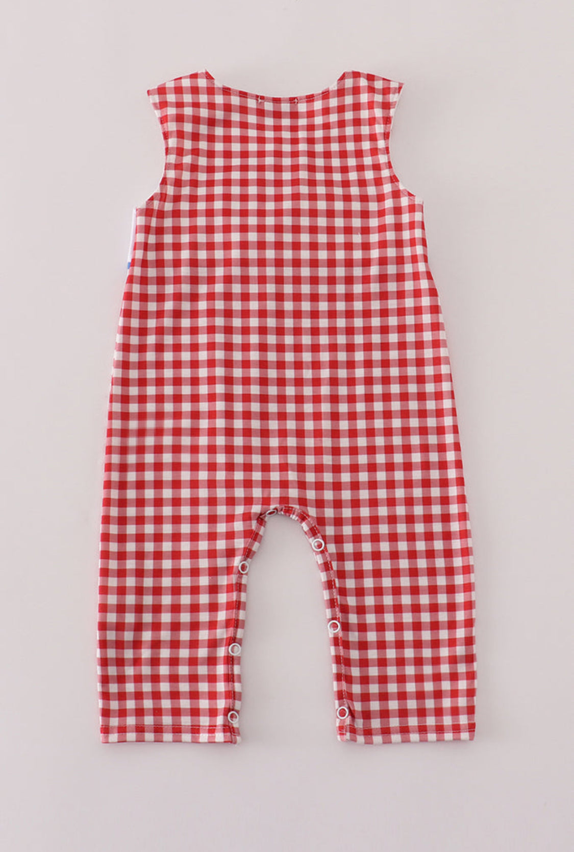 Red Tractor Embroidery Gingham Boy’s JonJon