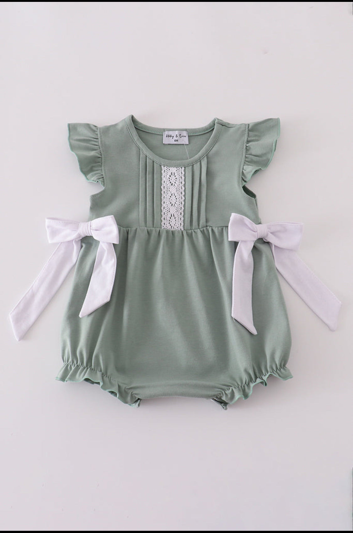 Sage Ruffle Girl’s Bubble