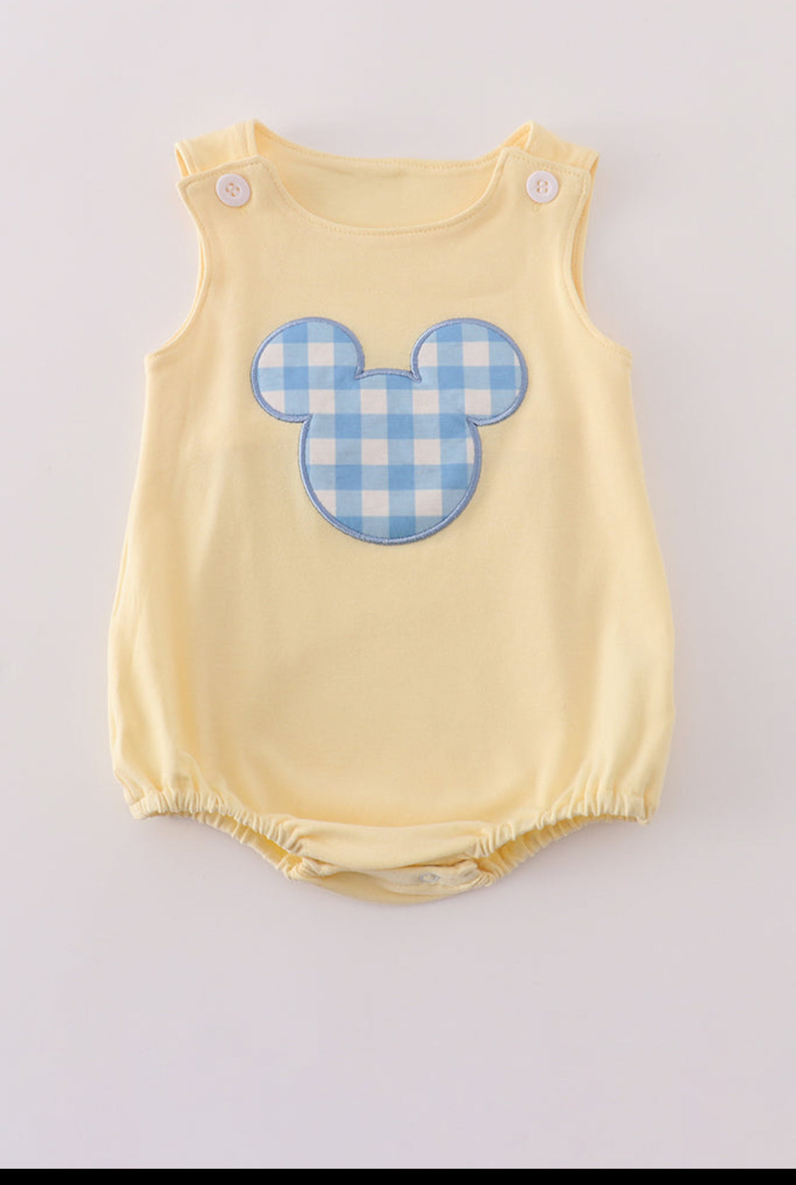 Yellow Character Appliqué Boy’s Bubble