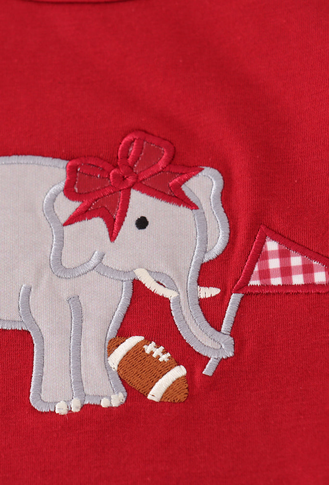 Alabama Roll Tide Elephant Appliqué Stripe Girl’s Pants Set