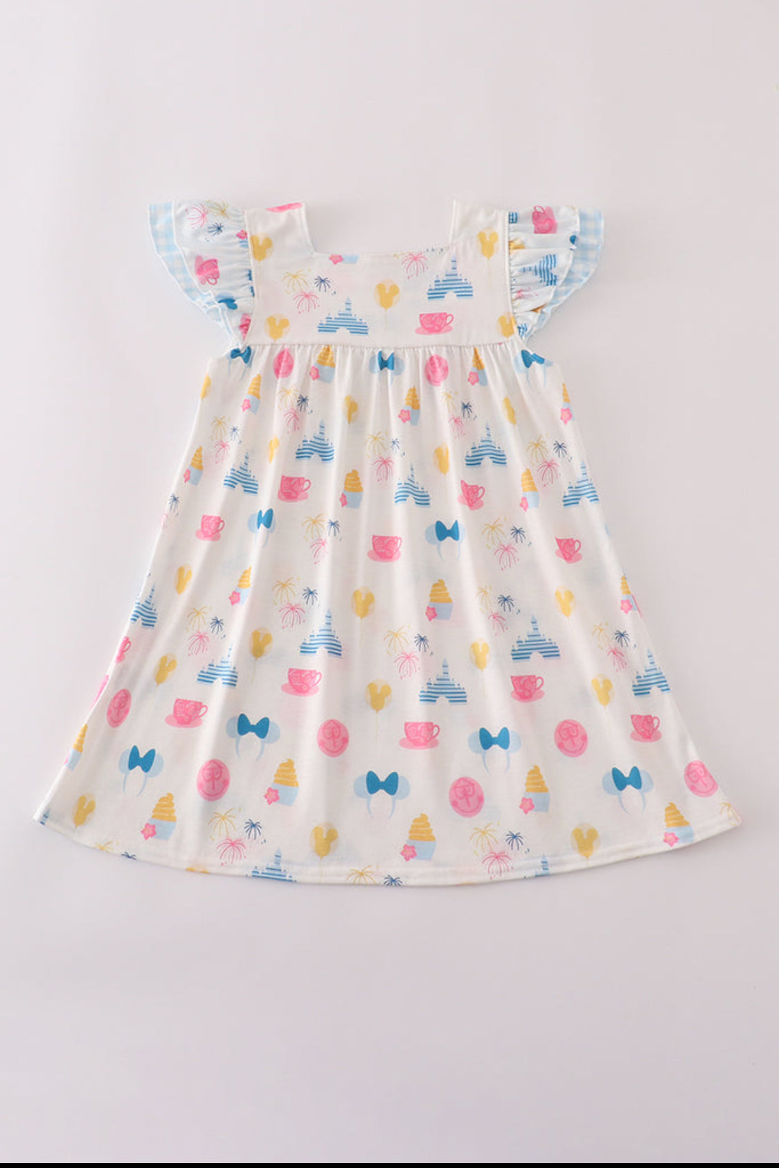 Fireworks Castle Print Dress