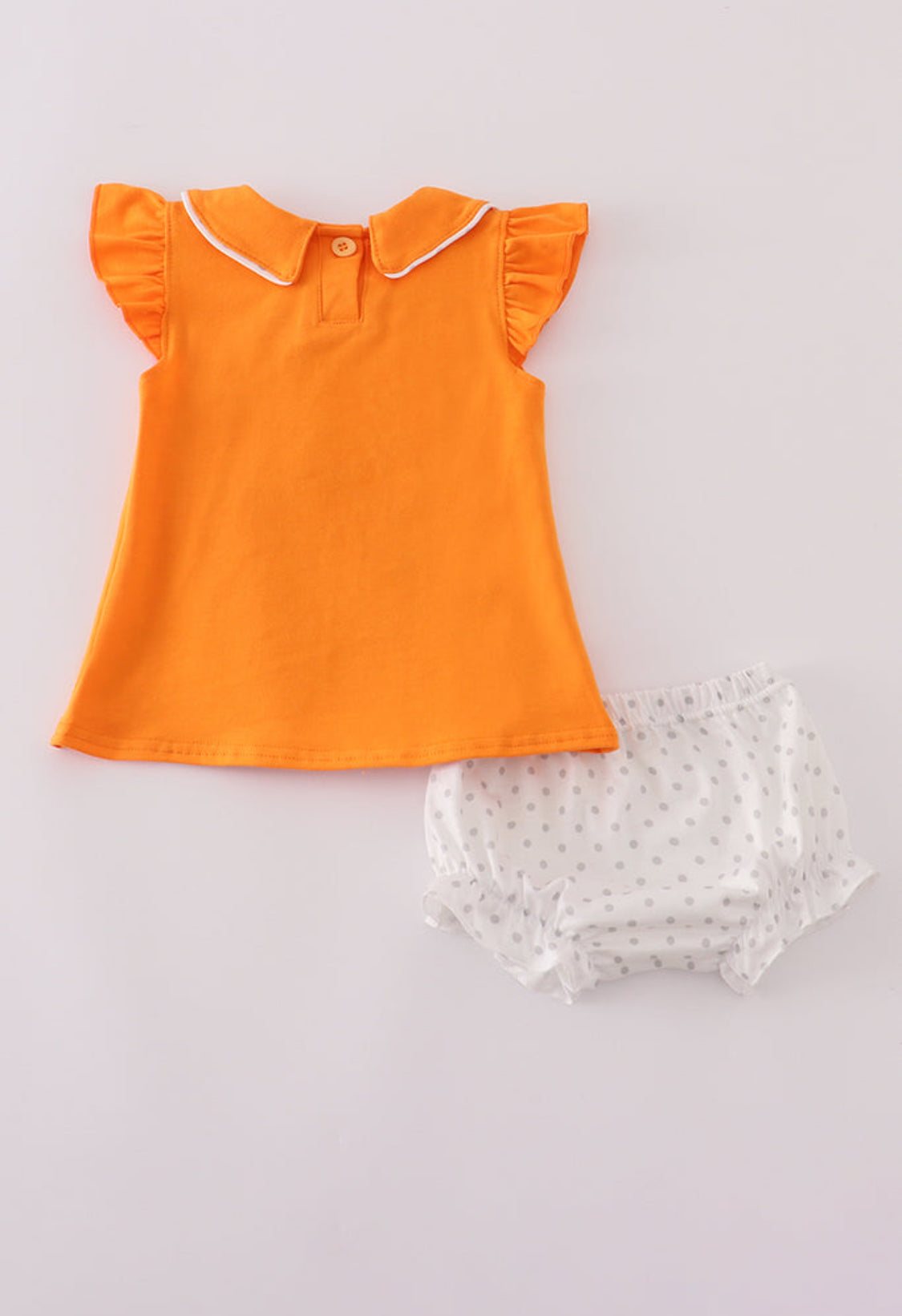 Orange Tennessee Go Vols Embroidery Girl’s Bloomer Set