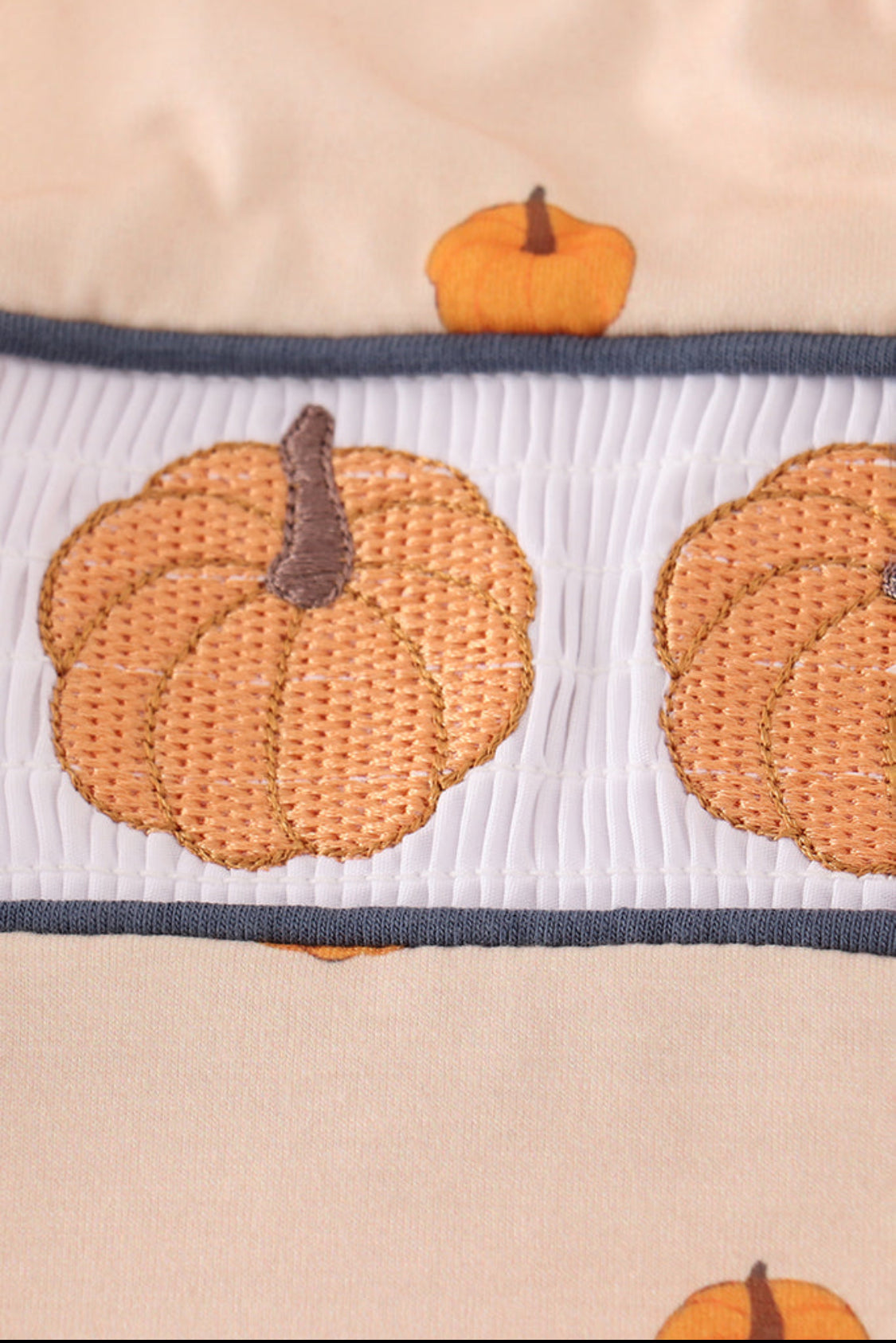 Khaki Embroidery Boy’s Smocked JonJon