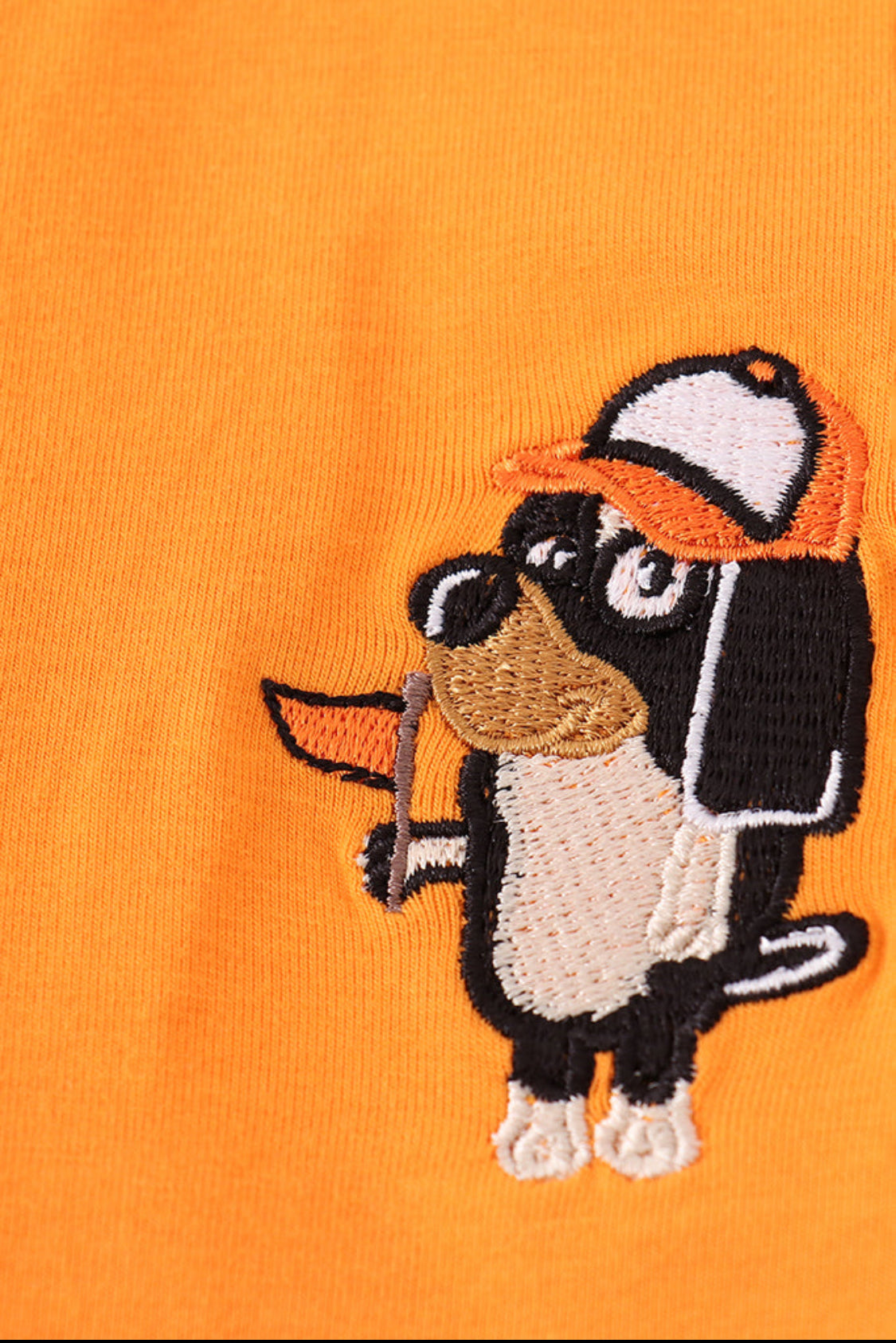 Orange Tennessee Go Vols Embroidery UNISEX Top