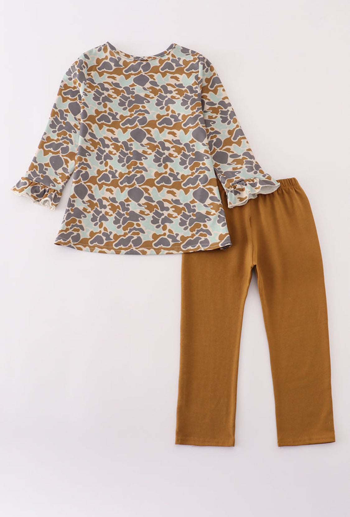 Halloween Camouflage Appliqué Girl’s Pants Set