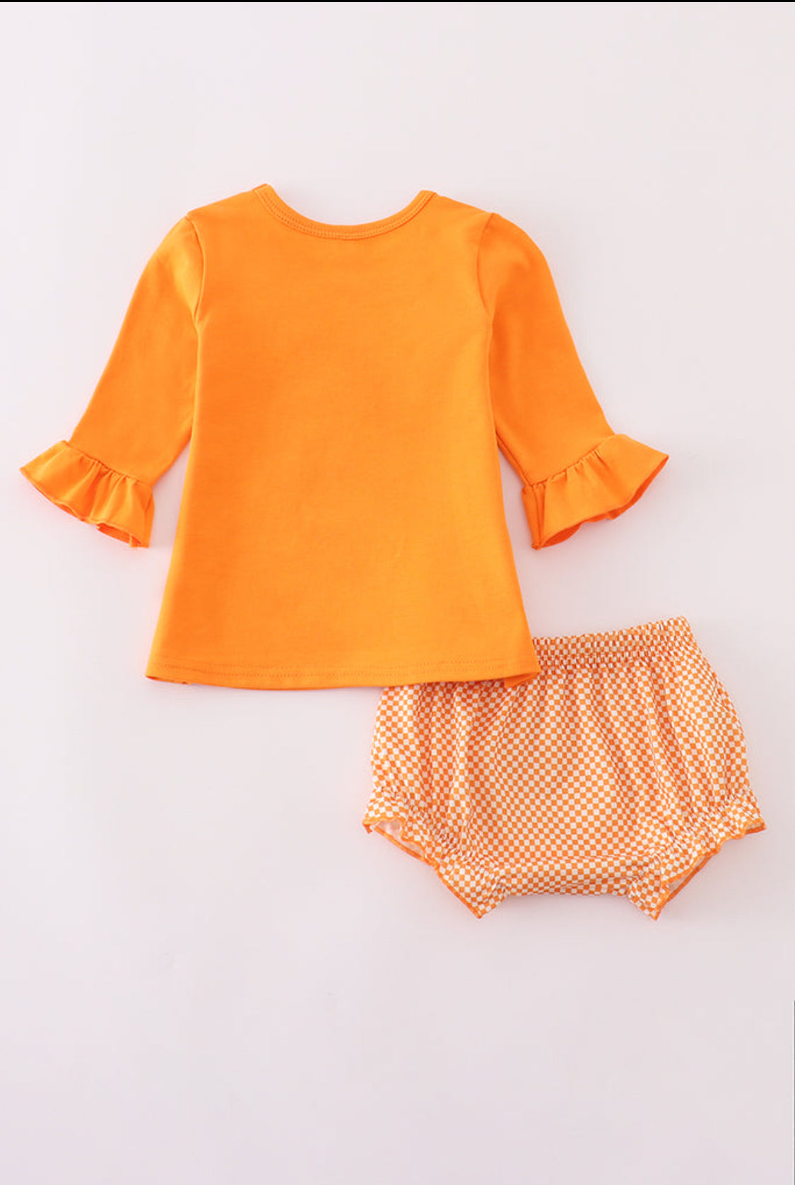 Orange Tennessee Go Vols Appliqué Girl’s Bloomer Set