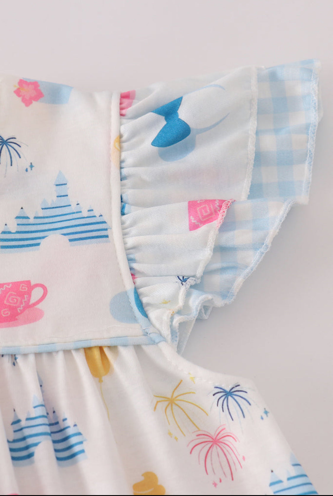 Fireworks Castle Print Dress