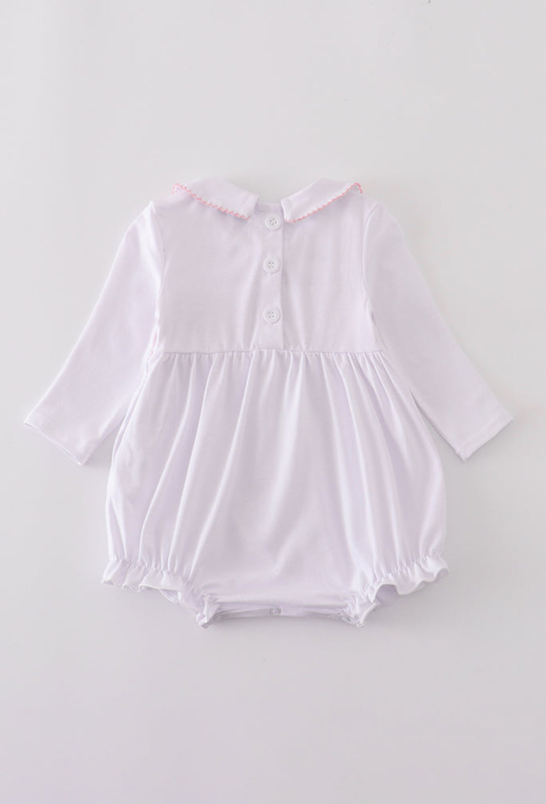 Pink Bow Smocked Girl’s Bubble