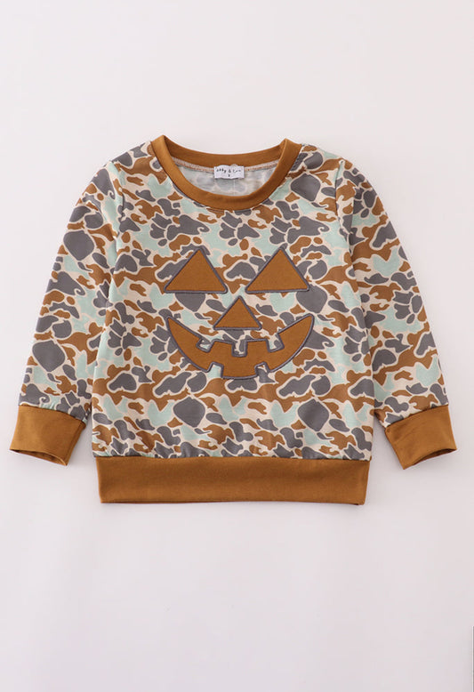 Halloween Camouflage Appliqué Boy’s Top