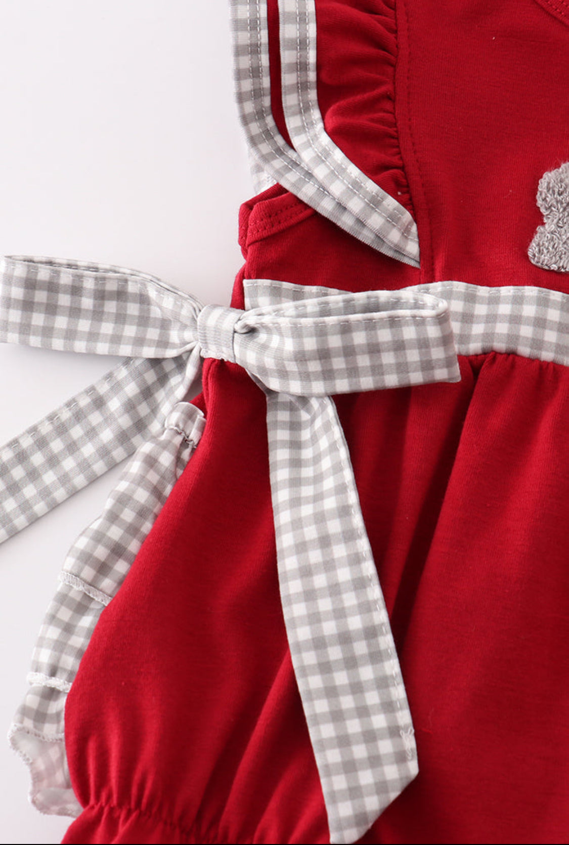 Alabama Elephant French Knot Ruffle Girl’s Bubble