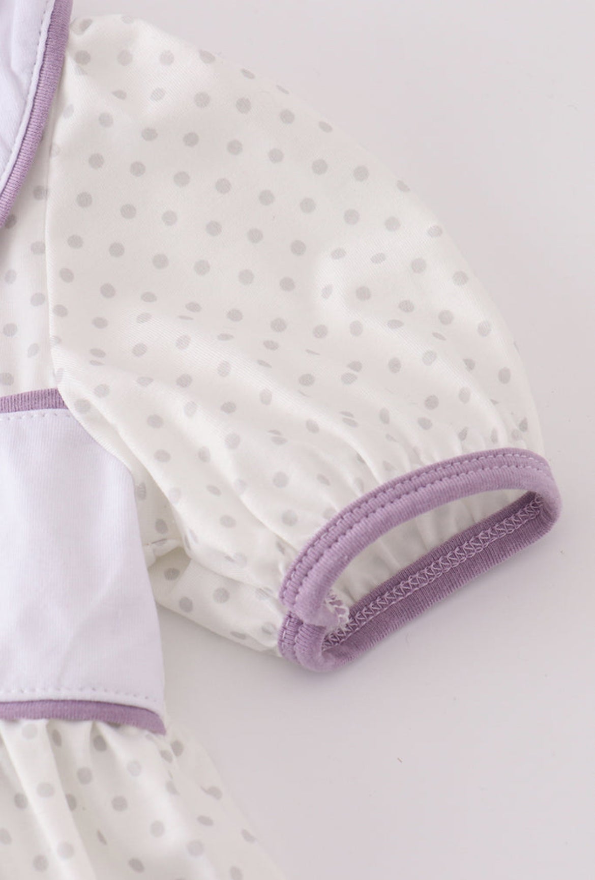 Girl’s Purple Ballet Embroidered Short Set