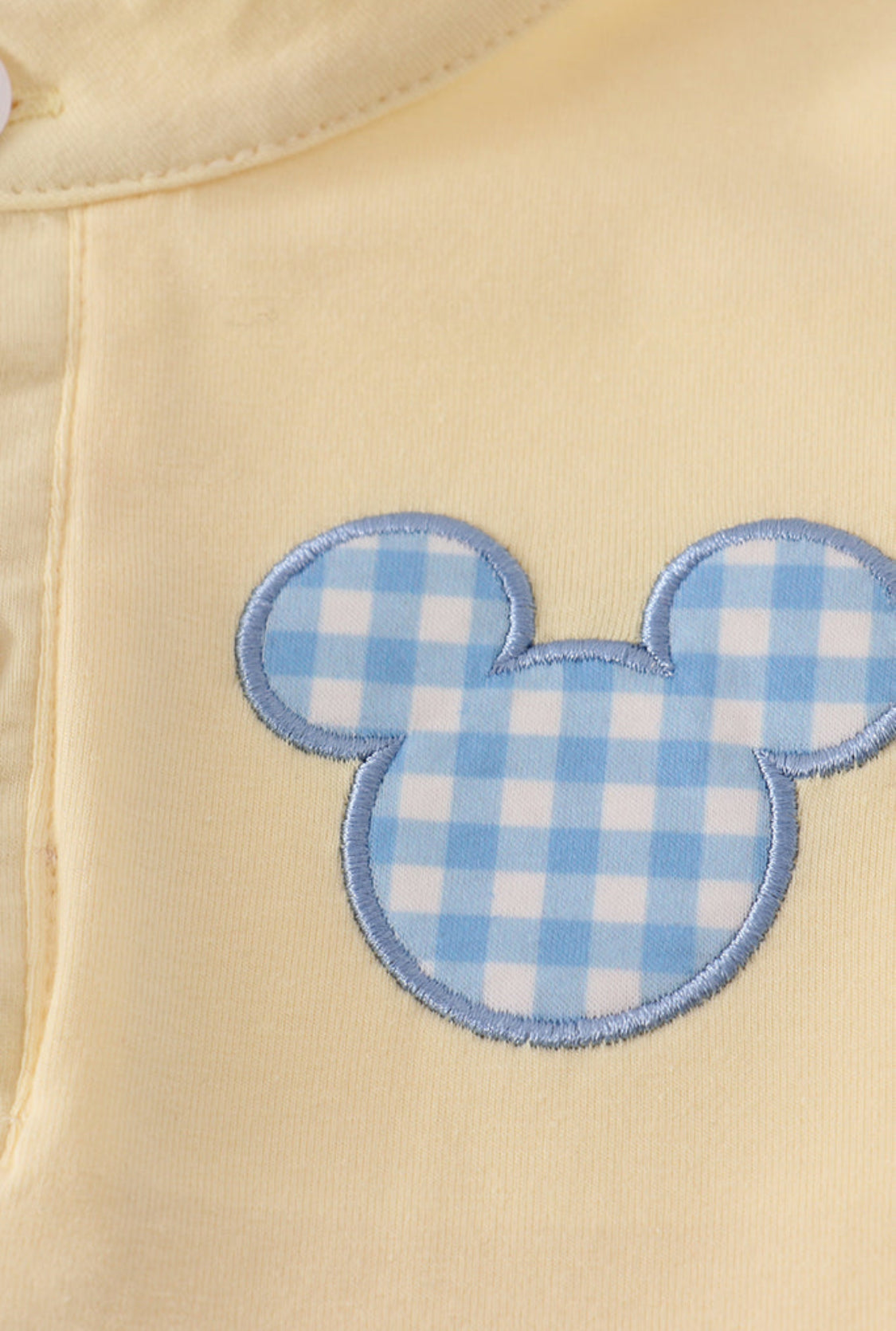 Yellow Character Appliqué Boy’s Short Set