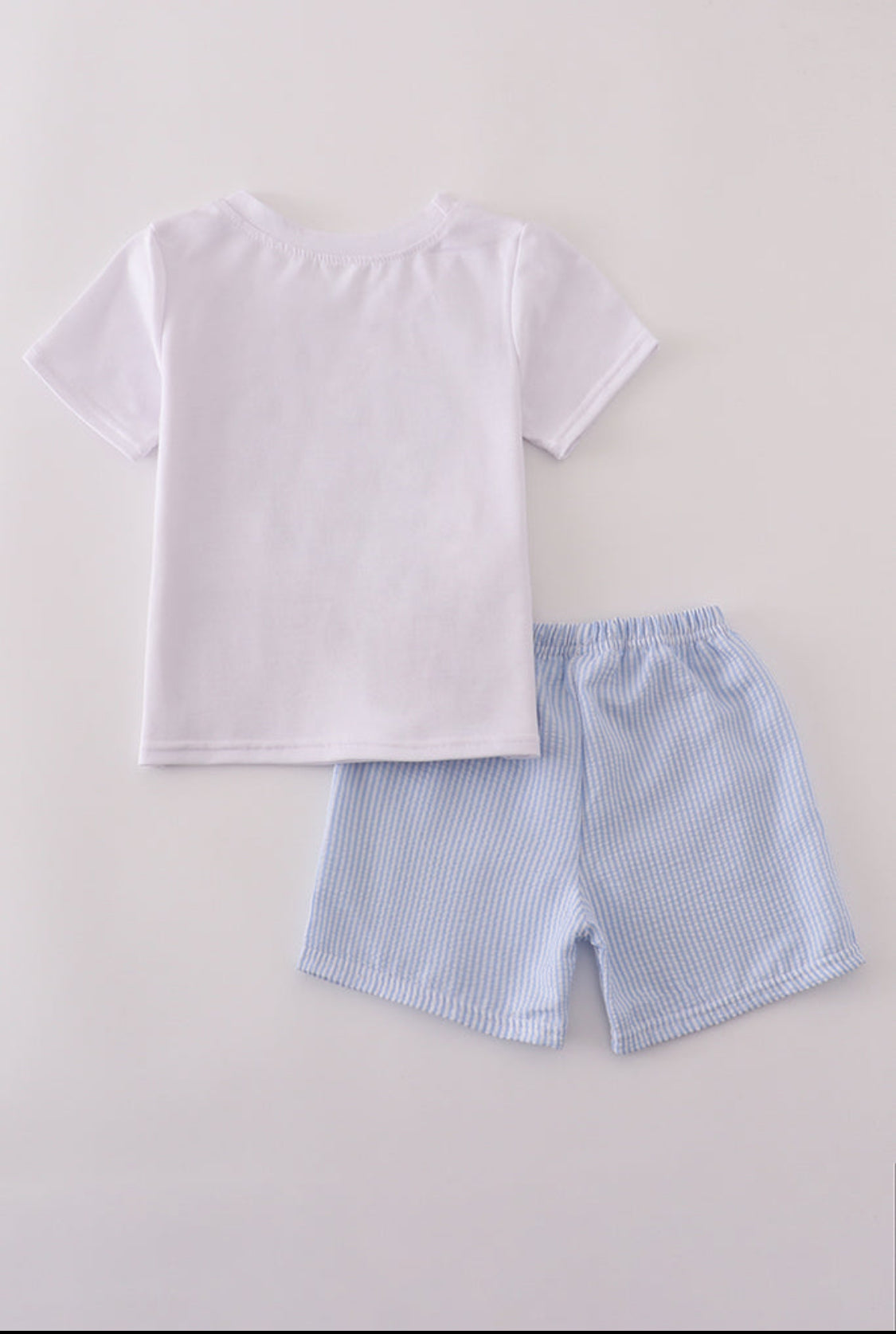 Blue Character Appliqué Boy’s Short Set