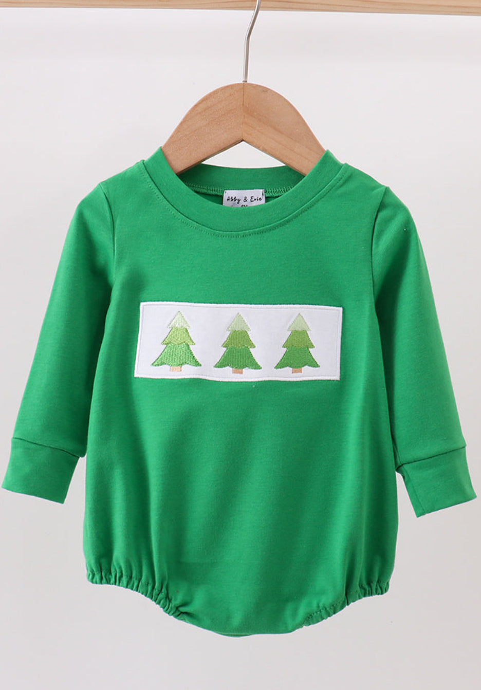 Forest Christmas Tree Embroidery Boy’s Bubble