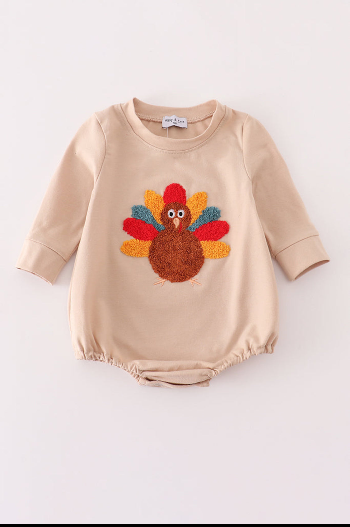 Beige Turkey French Knot Boy’s Bubble
